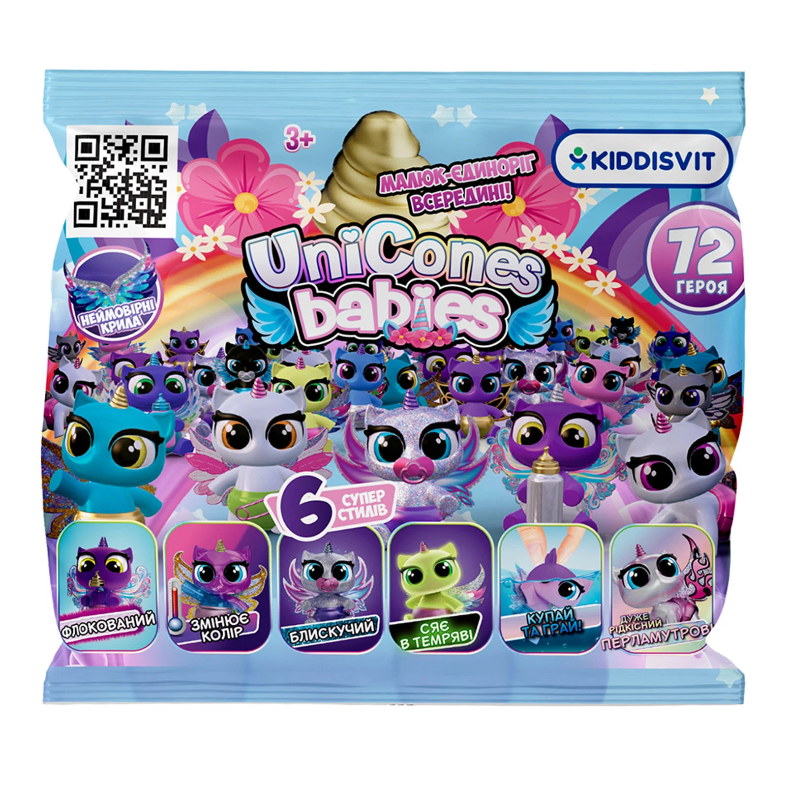 Фігурка-сюрприз Unicones Babies колекційна Єдинорожик Фото №:1
