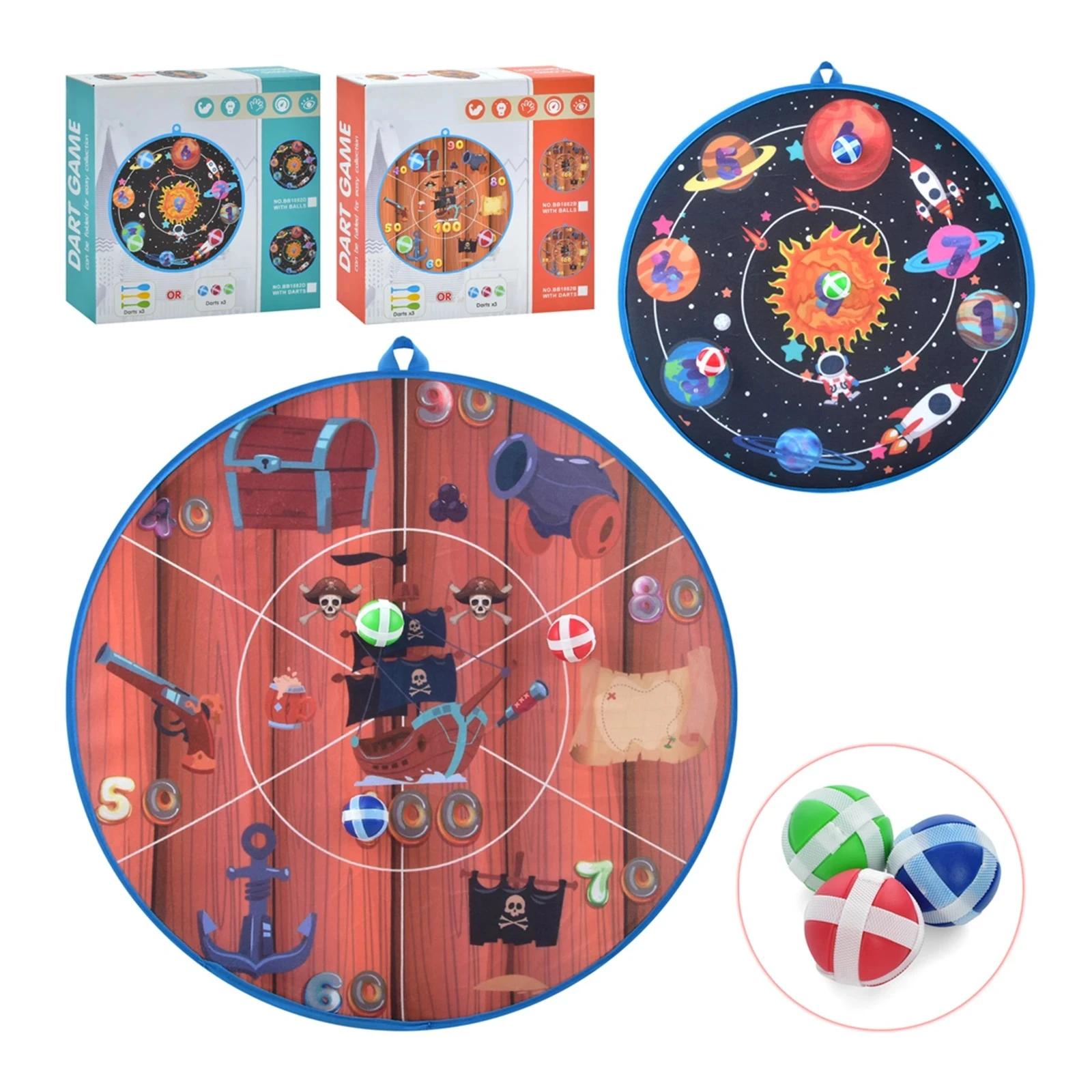 Дартс на липучці 49см м`ячики 3шт, дротики MR 0857 2види Фото №:1