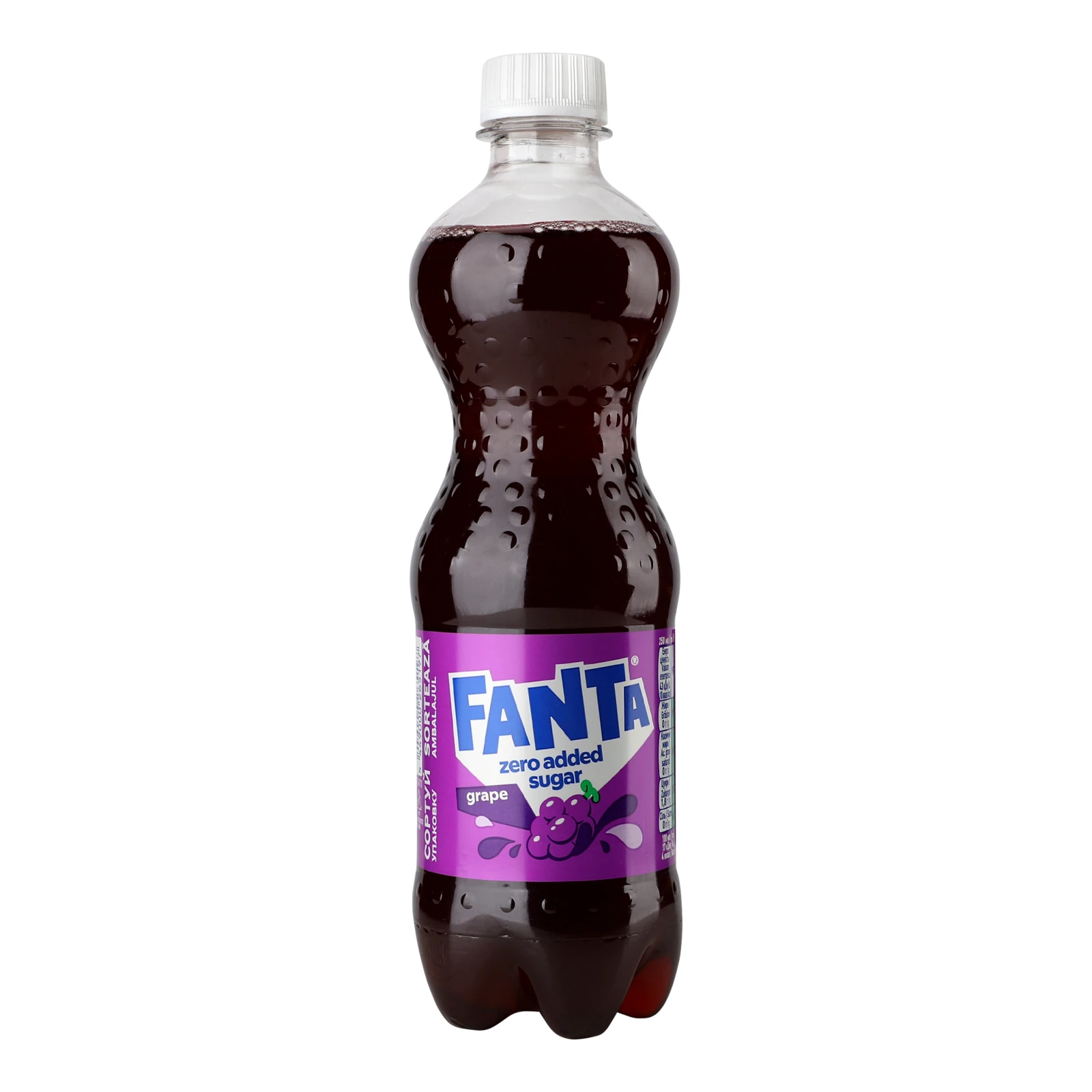 Напій Fanta Zero sugar сильногазований Grape 500мл Фото №:1