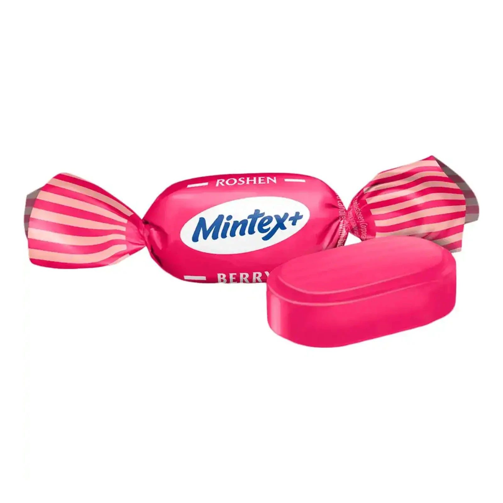 Цукерки Roshen карамель Mintex+ Berry зі смаком лісових ягід та ментолу Фото №:1