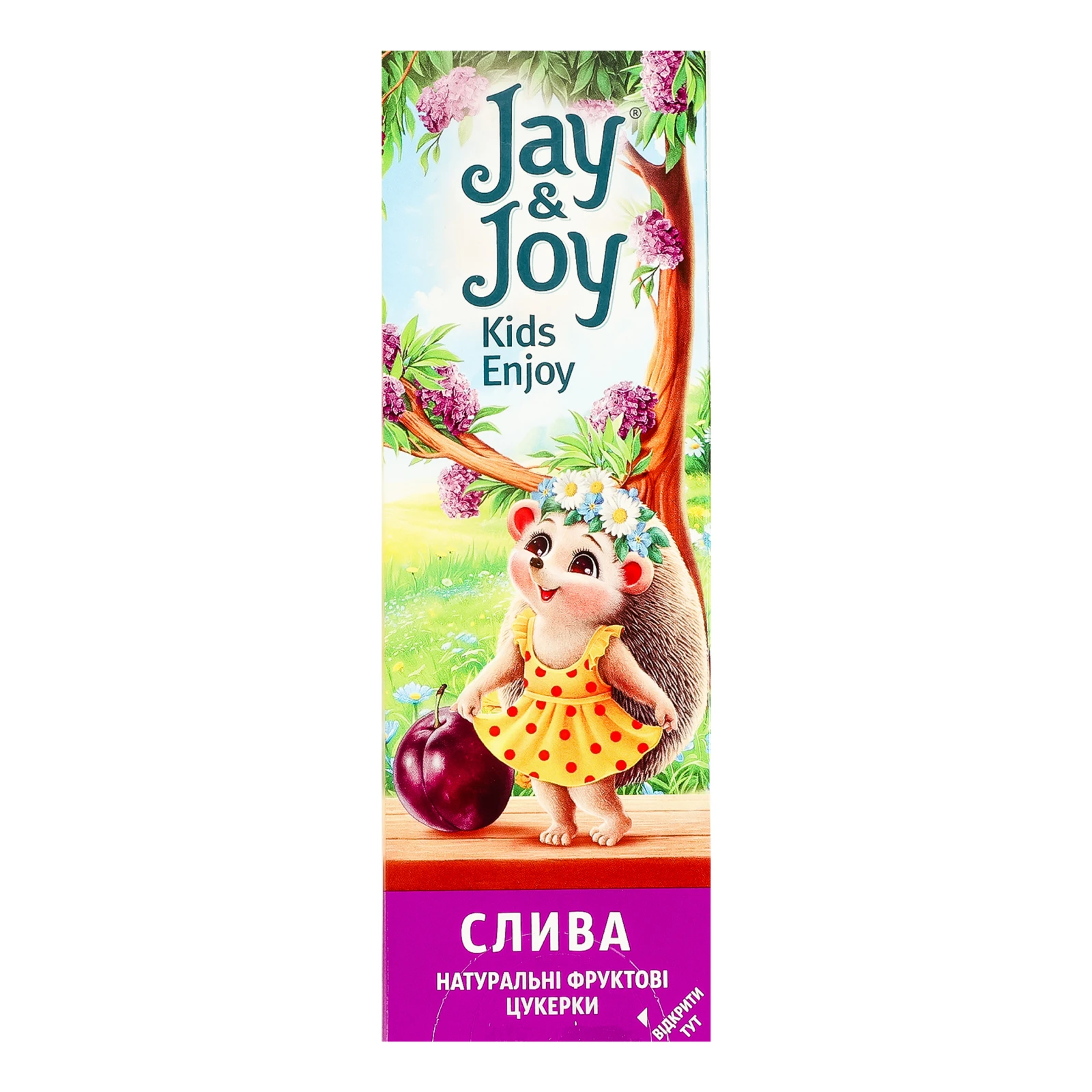 Цукерки Jay&Joy фруктові пастила натуральна Слива 32г фото 2