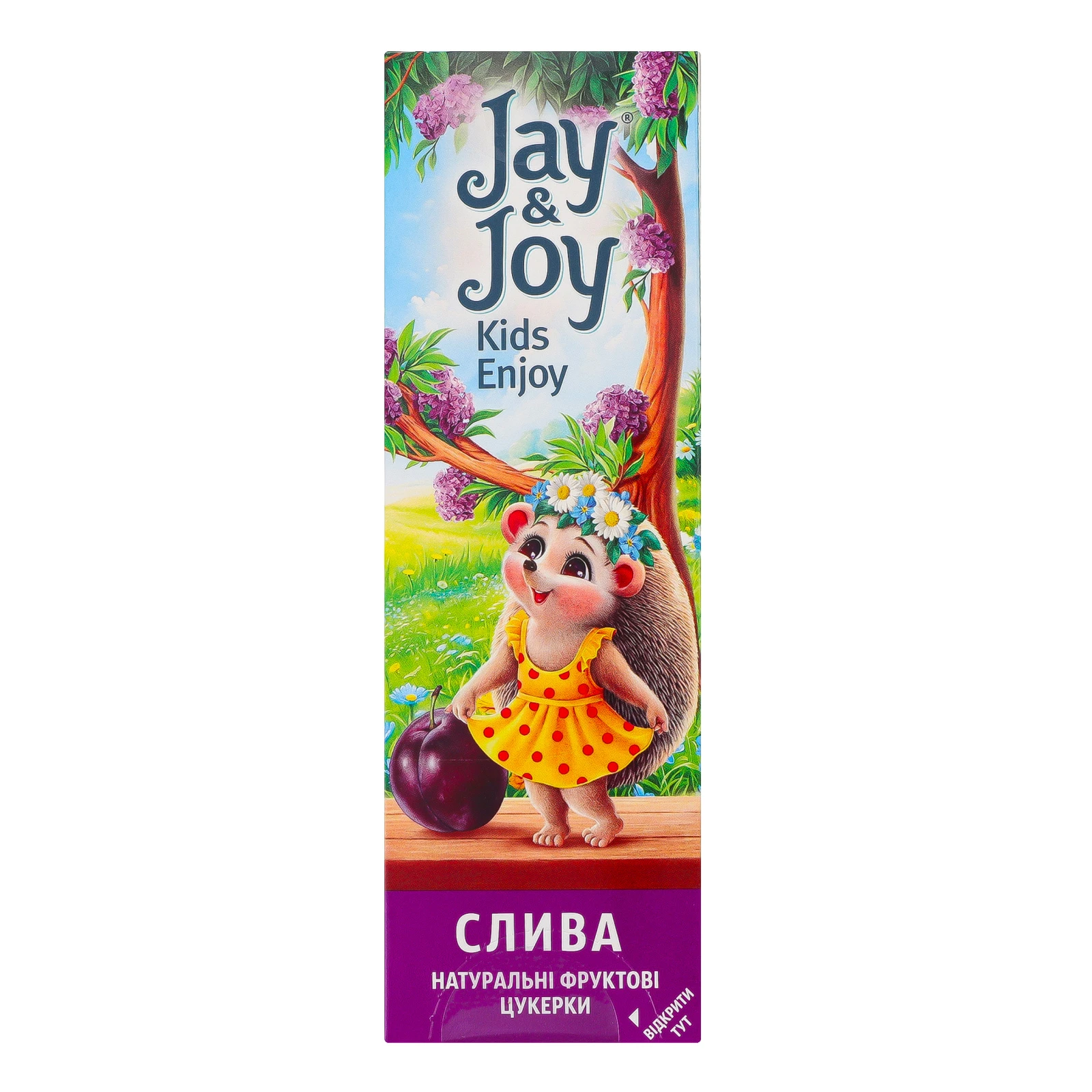 Цукерки фруктові Jay&Joy пастила натуральна Слива 32г Фото №:2