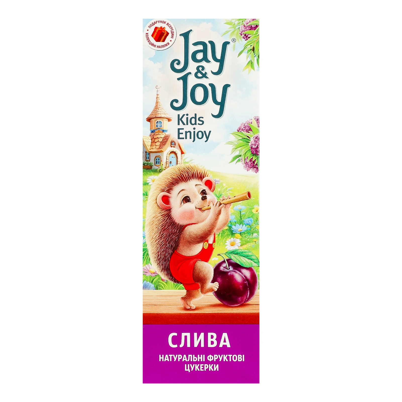 Цукерки фруктові Jay&Joy пастила натуральна Слива 32г Фото №:1