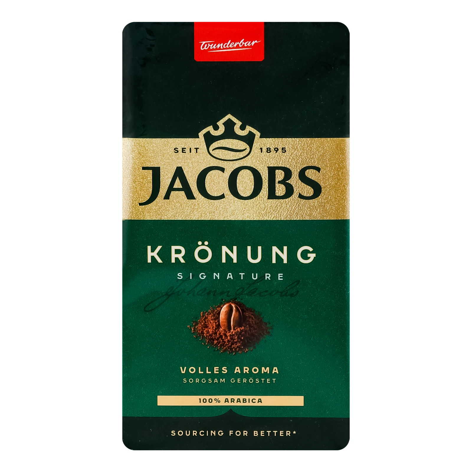 Кава Jacobs Kronung натуральна смажена мелена 500г Фото №:1