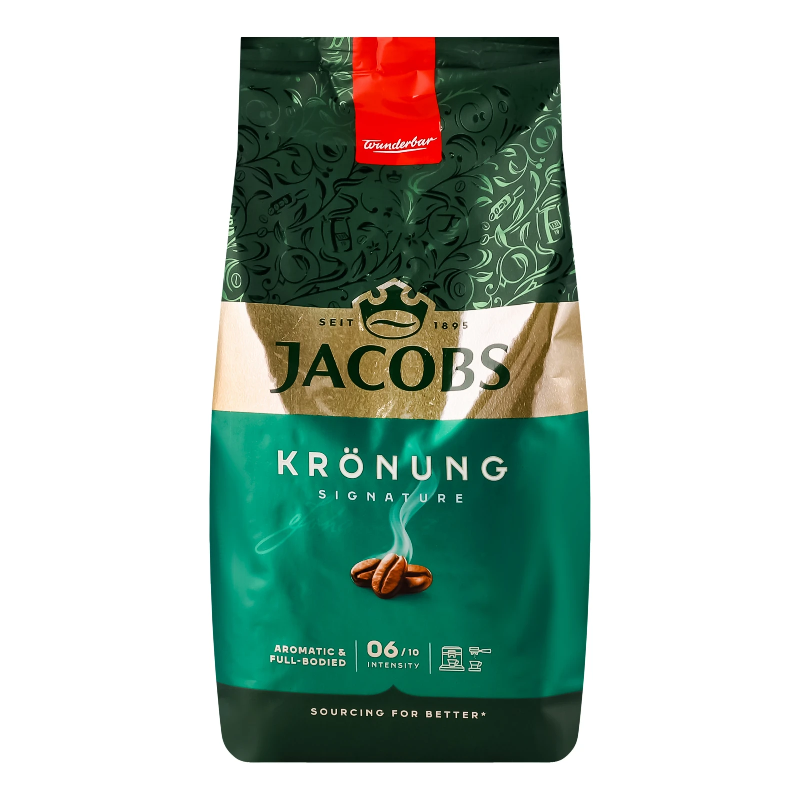 Кава Jacobs Kronung натуральна смажена в зернах 500г Фото №:1