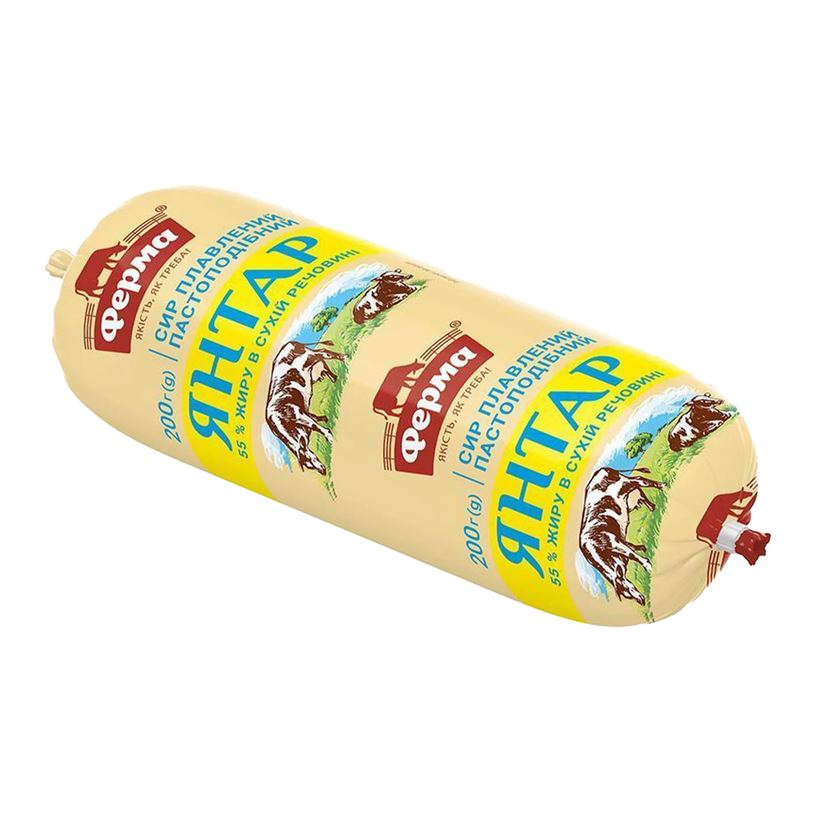 Сир Ферма 200г 55% плавлений Янтар туба Фото №:1