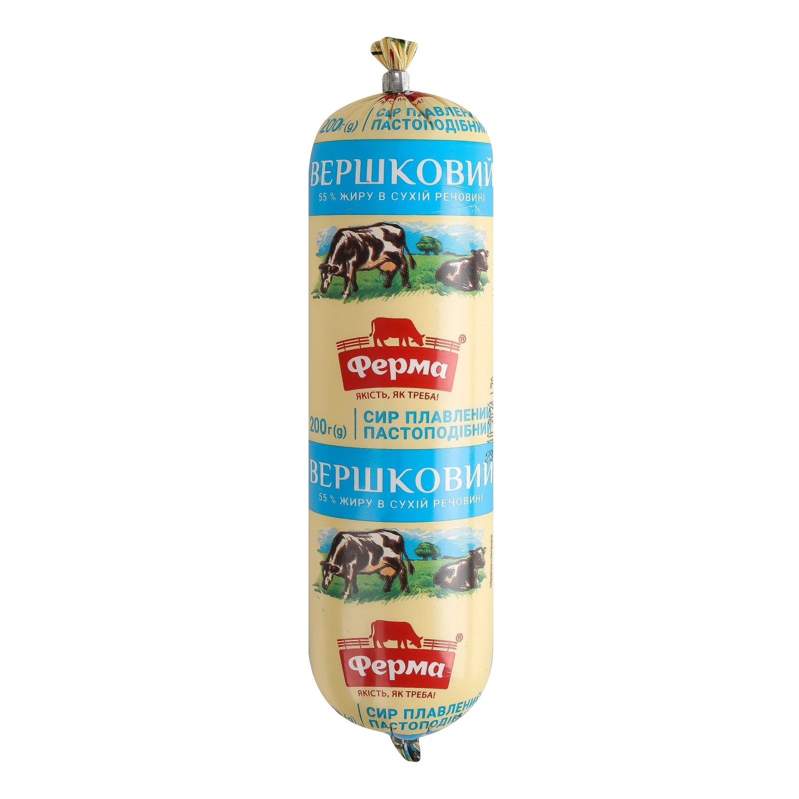 Сир плавлений Ферма Вершковий пастоподібний 55% 200г Фото №:1