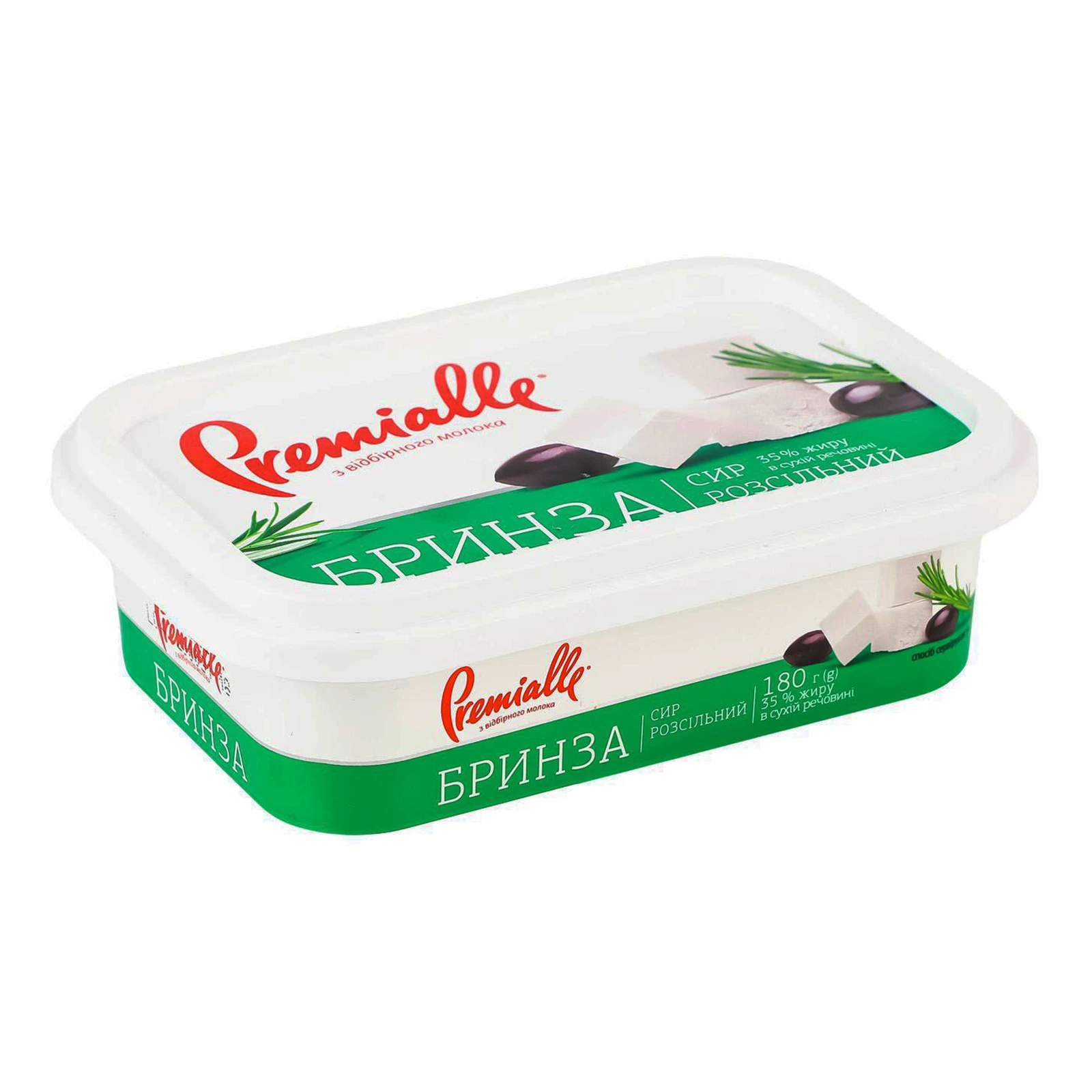 Бринза Premialle Сир розсільний 35% 180г Фото №:2