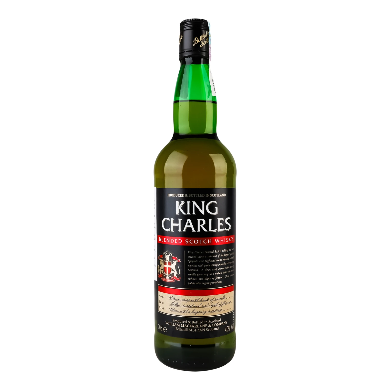 Віскі King Charles шотландський купажований 40% 0.7л Фото №:1