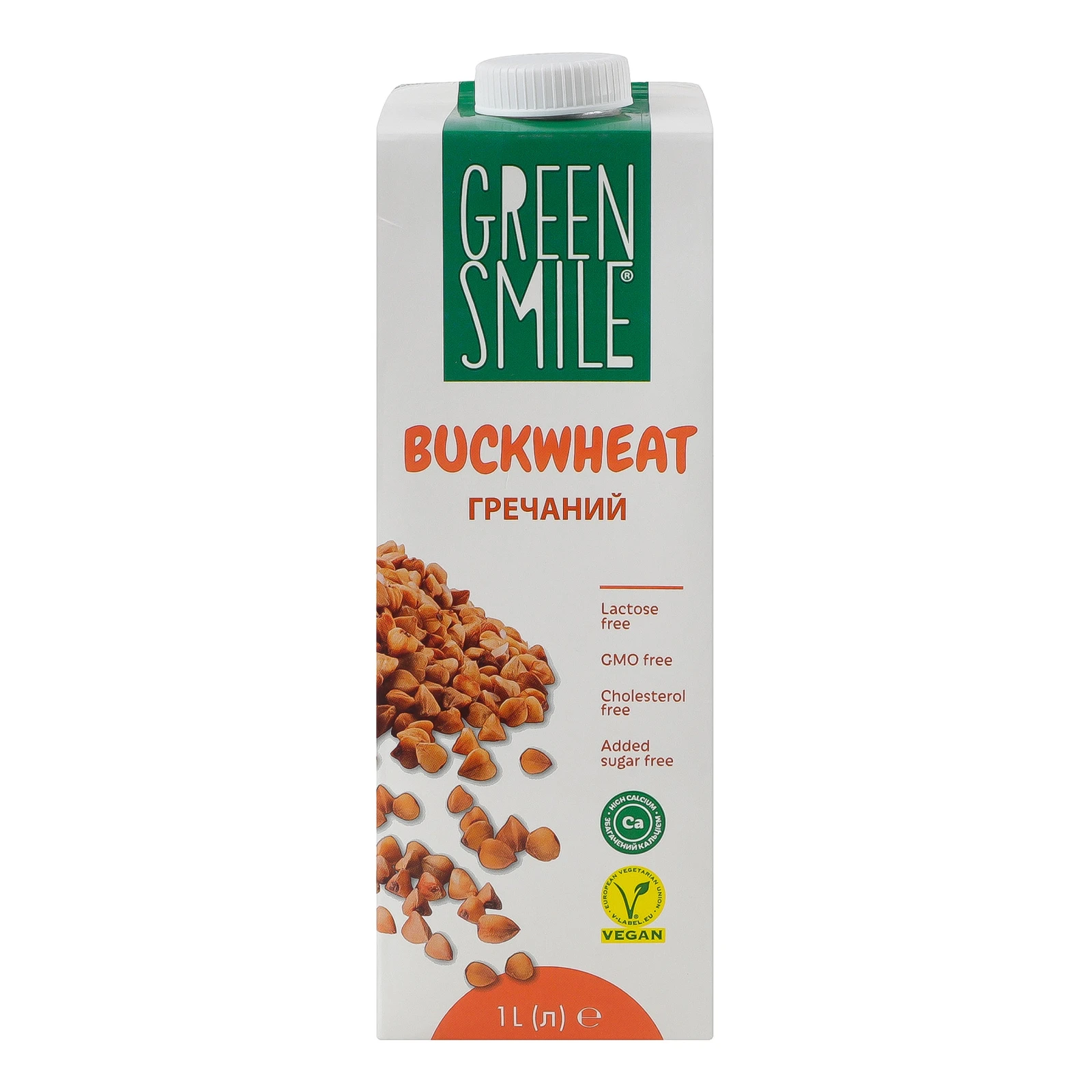 Напій Green Smile гречаний збагачений кальцієм 1л Фото №:1