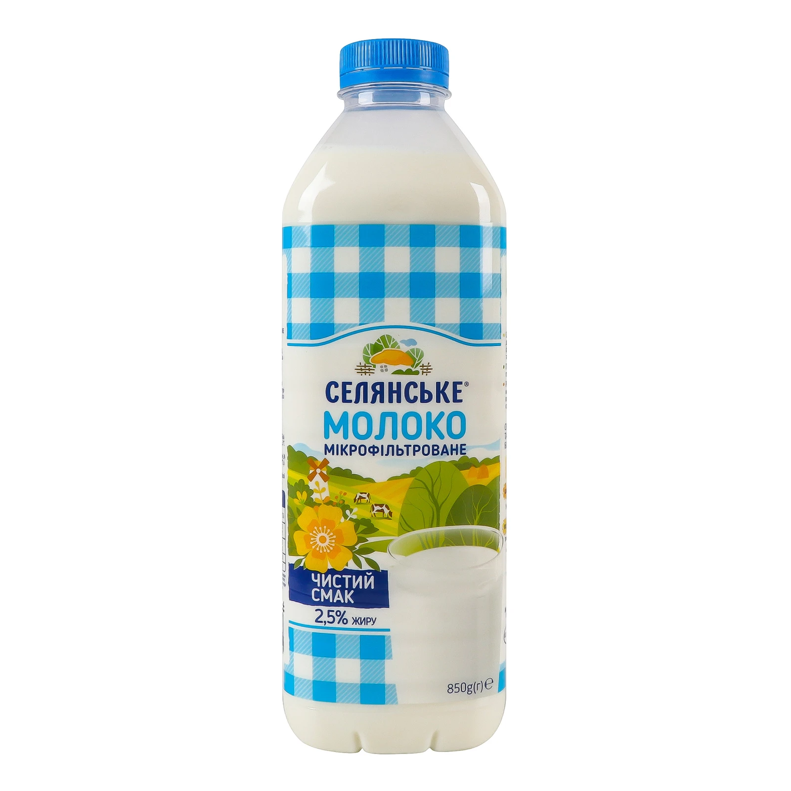Молоко Селянське мікрофільтроване пастеризоване 2.5% 850г Фото №:2