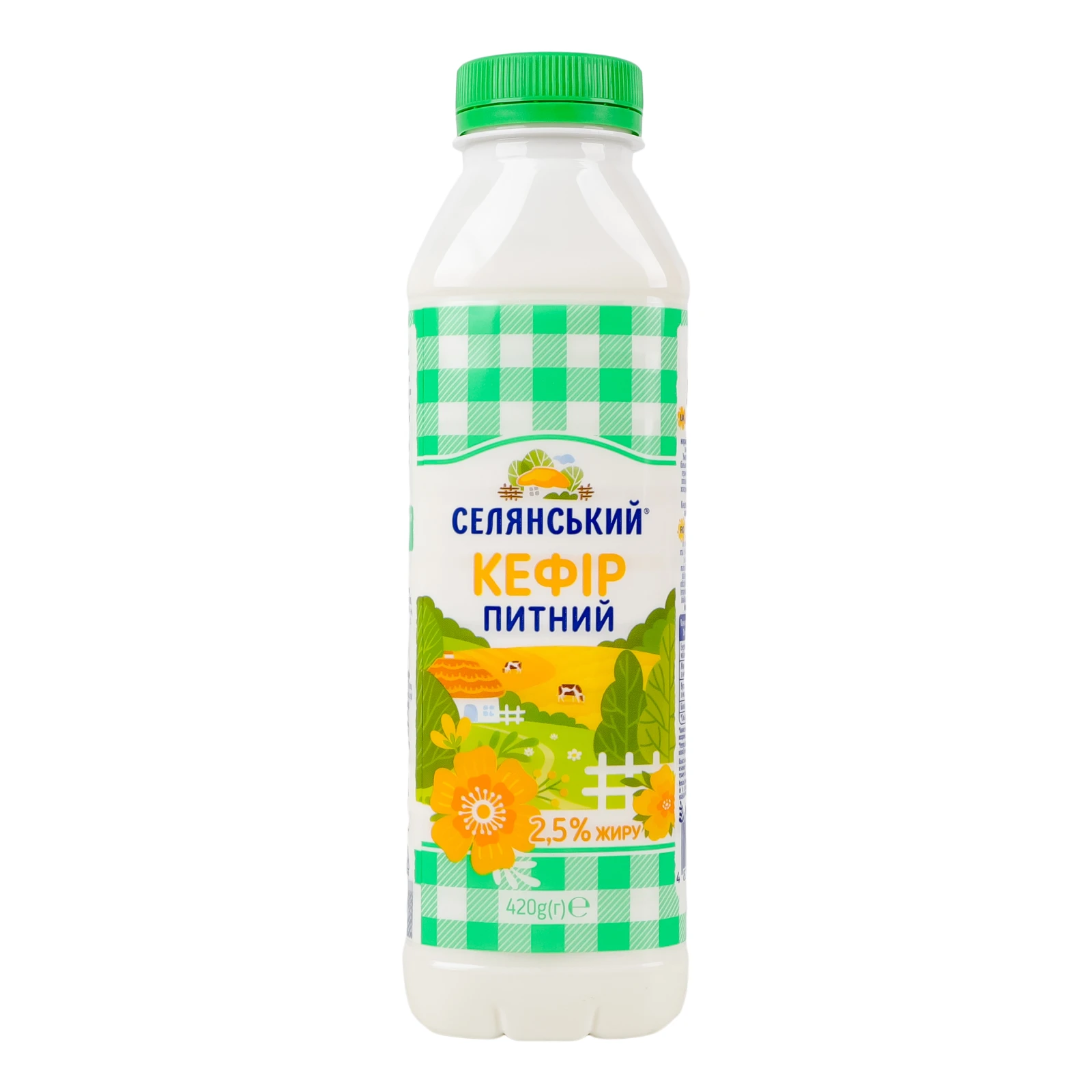 Кефір Селянський питний 2.5% 420г Фото №:2