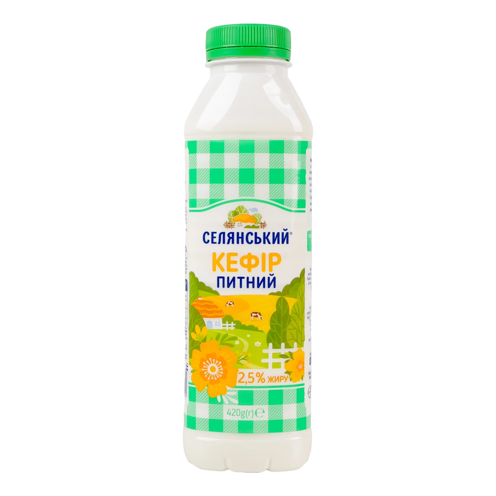 Кефір Селянський питний 2.5% 420г Фото №:1