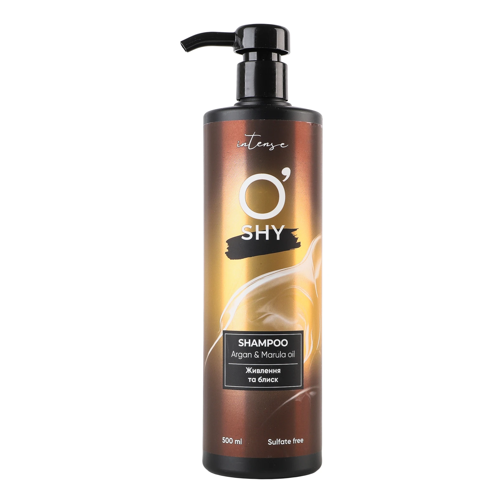 Шампунь O'shy Intense Argan&Marula oil Живлення та блиск 500мл Фото №:1
