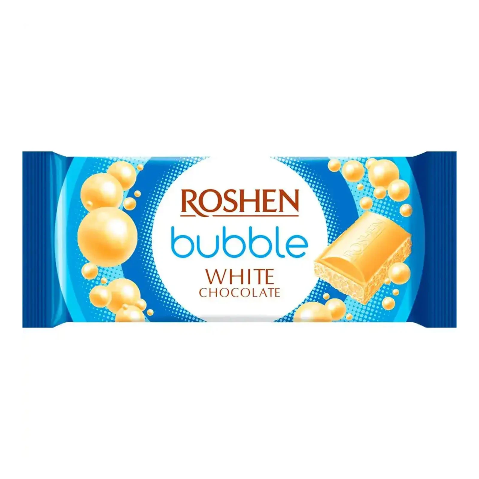 Шоколад Roshen білий пористий 80г Фото №:1