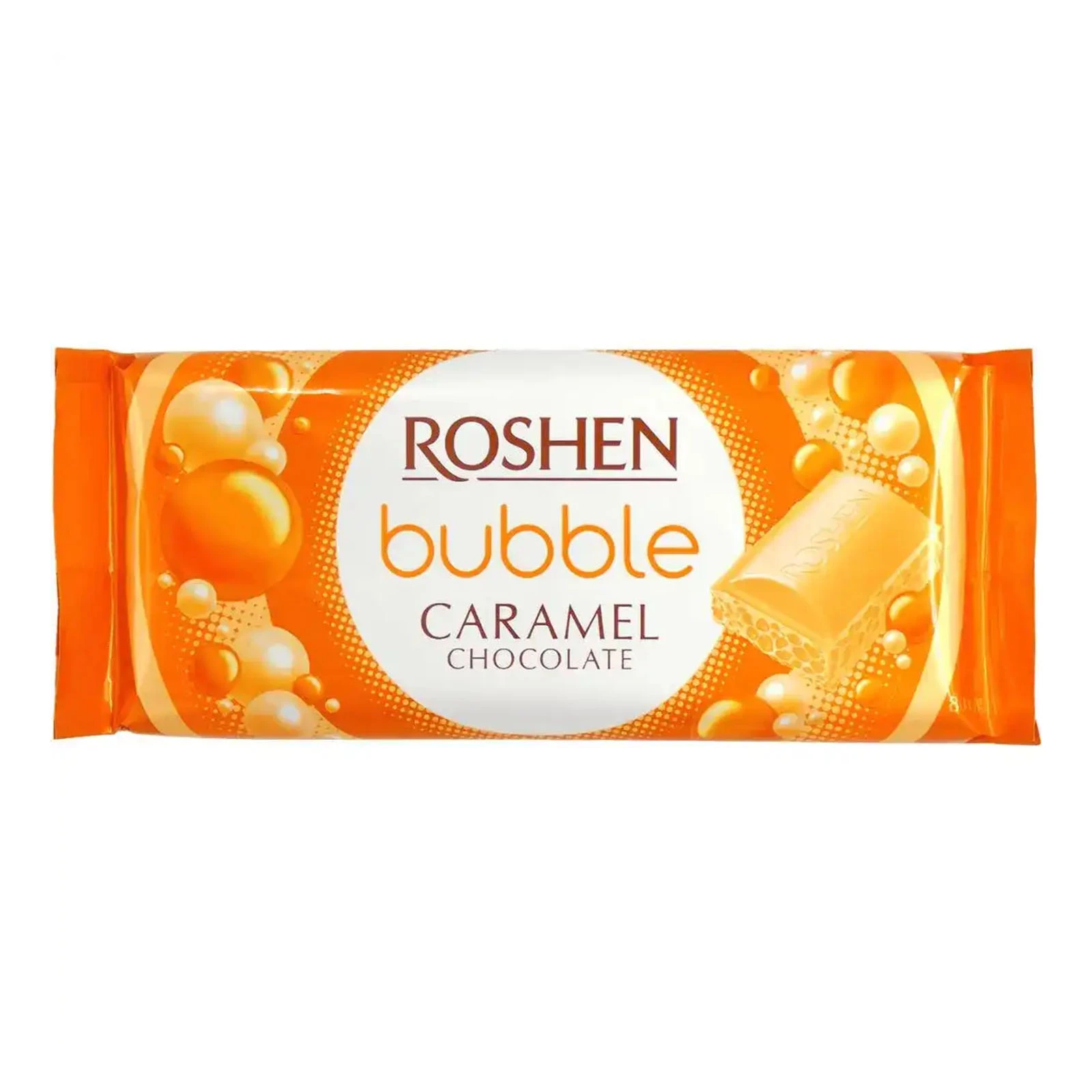 Шоколад Roshen 80г пористий білий карамель АКЦІЯ Фото №:1