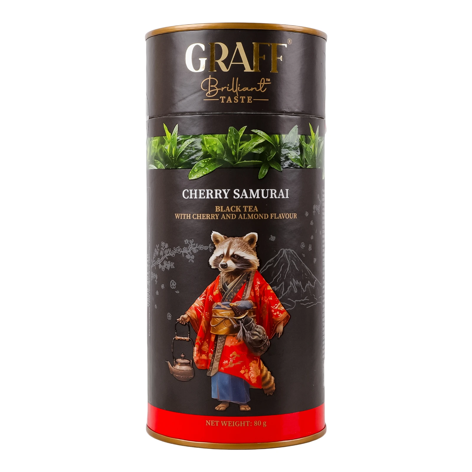 Чай Graff Вишневий самурай чорний байховий з ароматом вишні та мигдалю 80г Фото №:2