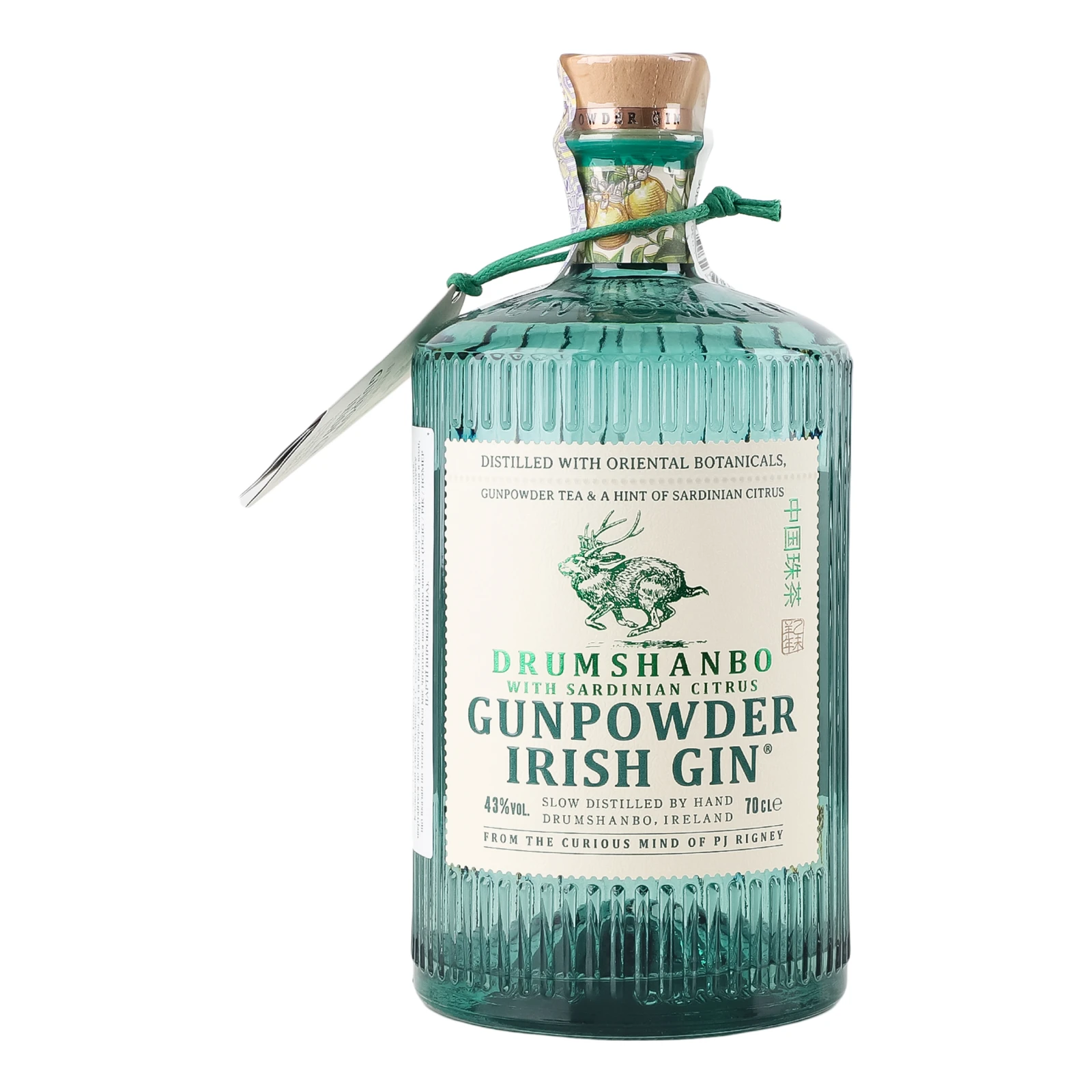 Джин Drumshanbo Gunpowder Irish з сардинським цитрусом 43% 700мл Фото №:1