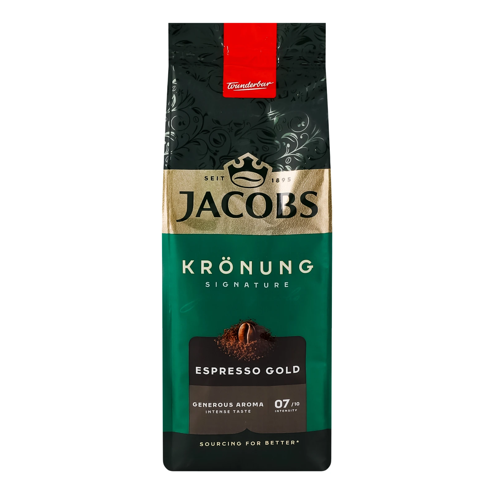Кава Jacobs Kronung Espresso Gold натуральна смажена мелена 200г Фото №:1
