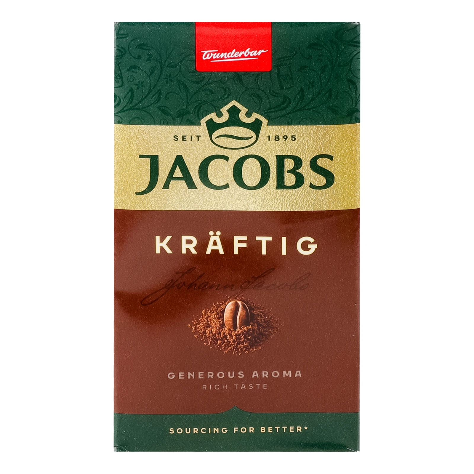 Кава Jacobs Kraftig натуральна смажена мелена 250г Фото №:1