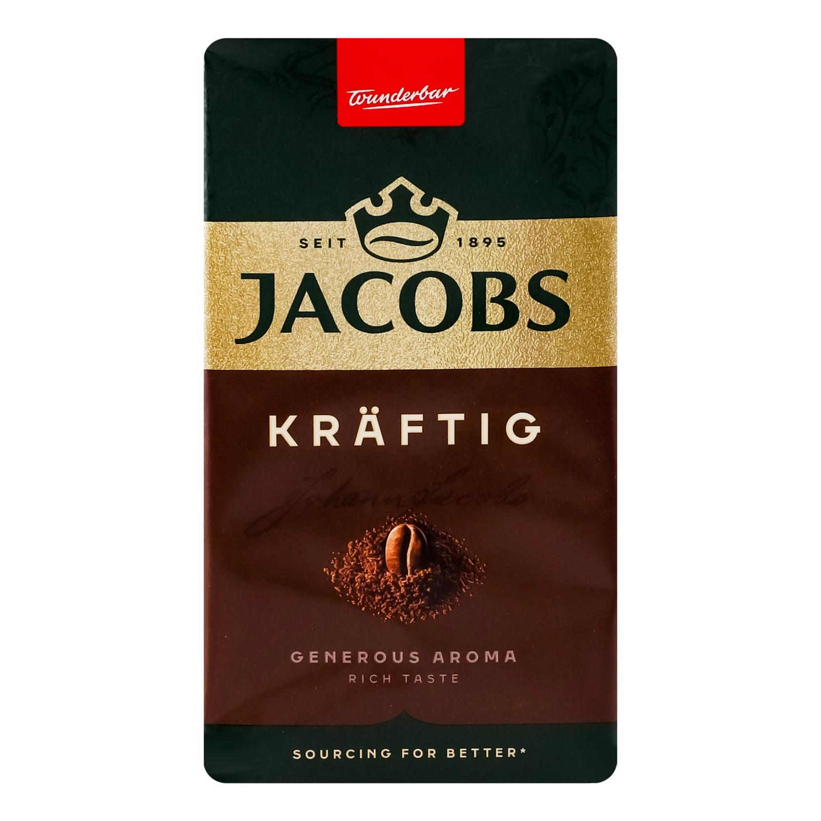 Кава Jacobs Kraftig натуральна смажена мелена 250г Фото №:1