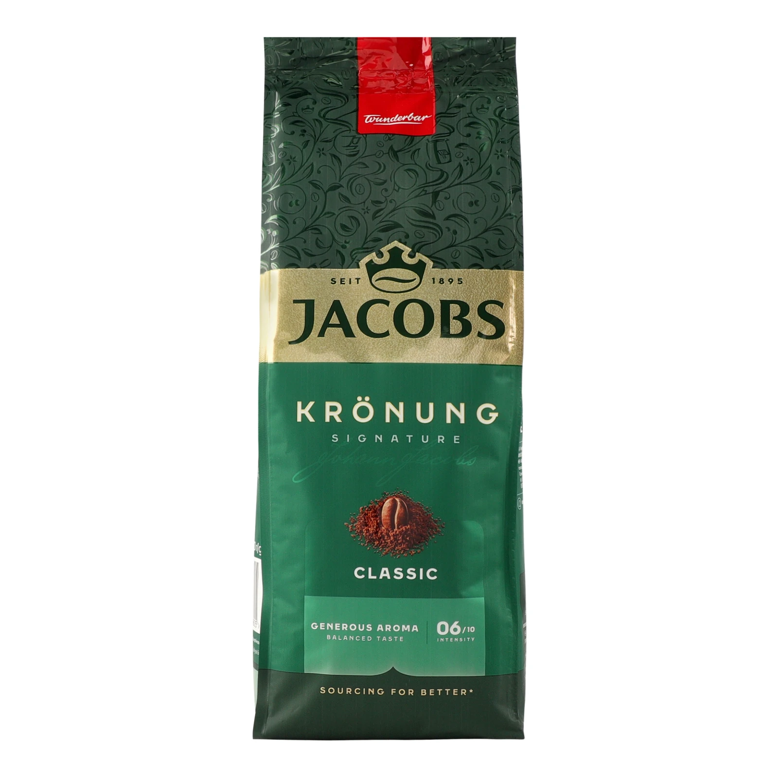 Кава Jacobs Kronung Classic натуральна смажена мелена 400г Фото навігації №:1
