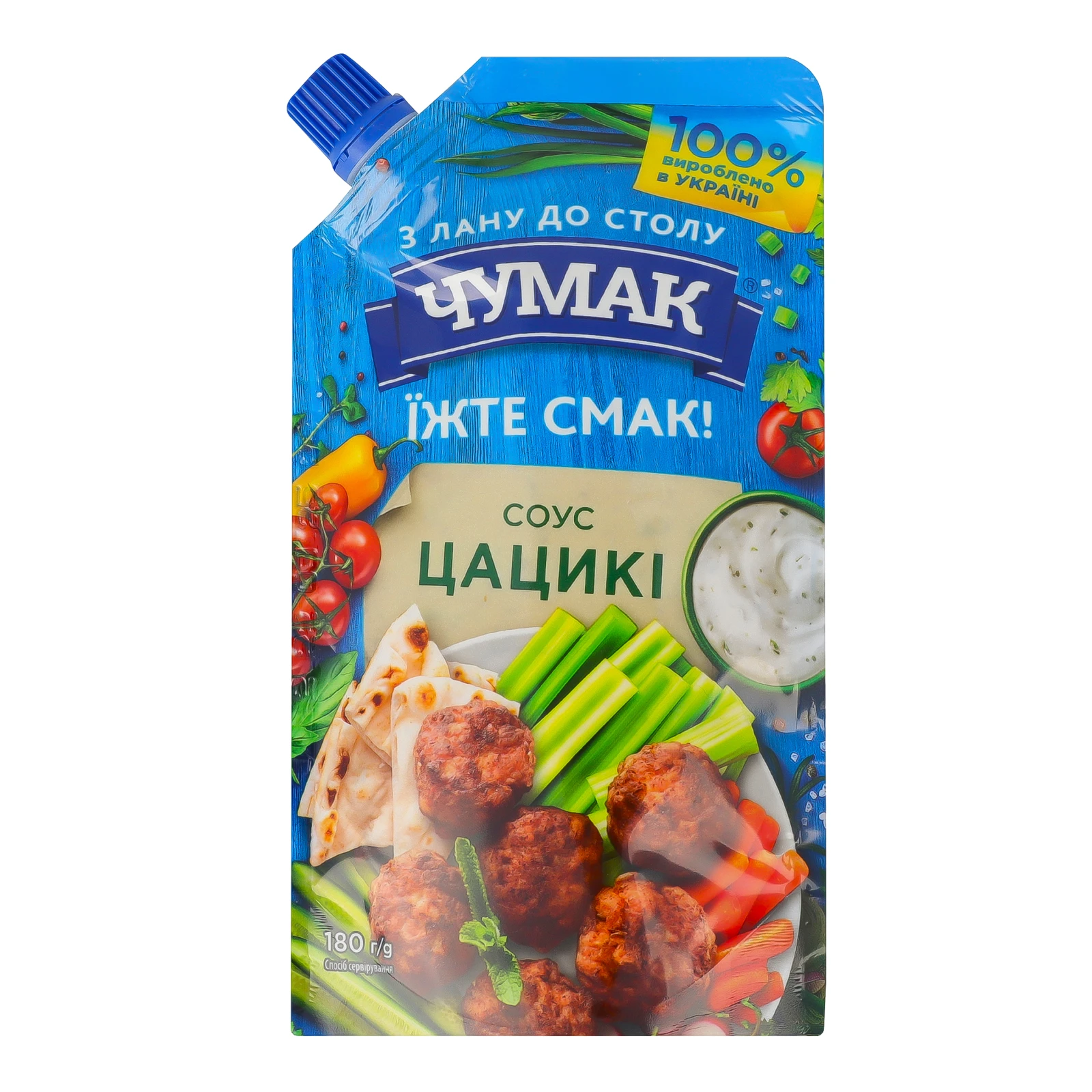 Соус Чумак Цацикі 180г Фото №:1