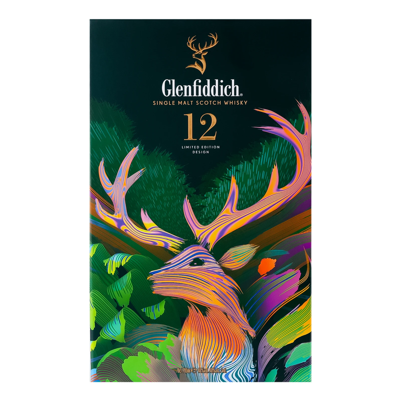 Набір Glenfiddich віскі 12YO односолодове 40% 0.7л + фляга Фото №:1