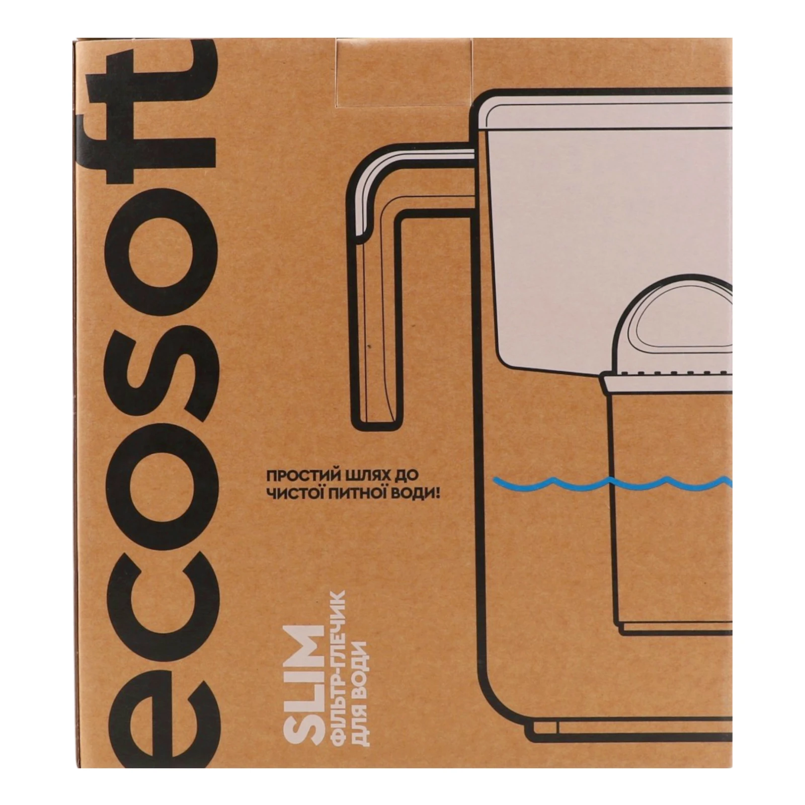 Фільтр-глечик Ecosoft Slim №FMVSLIMWECO для води айворі 3.5л 1шт фото 2