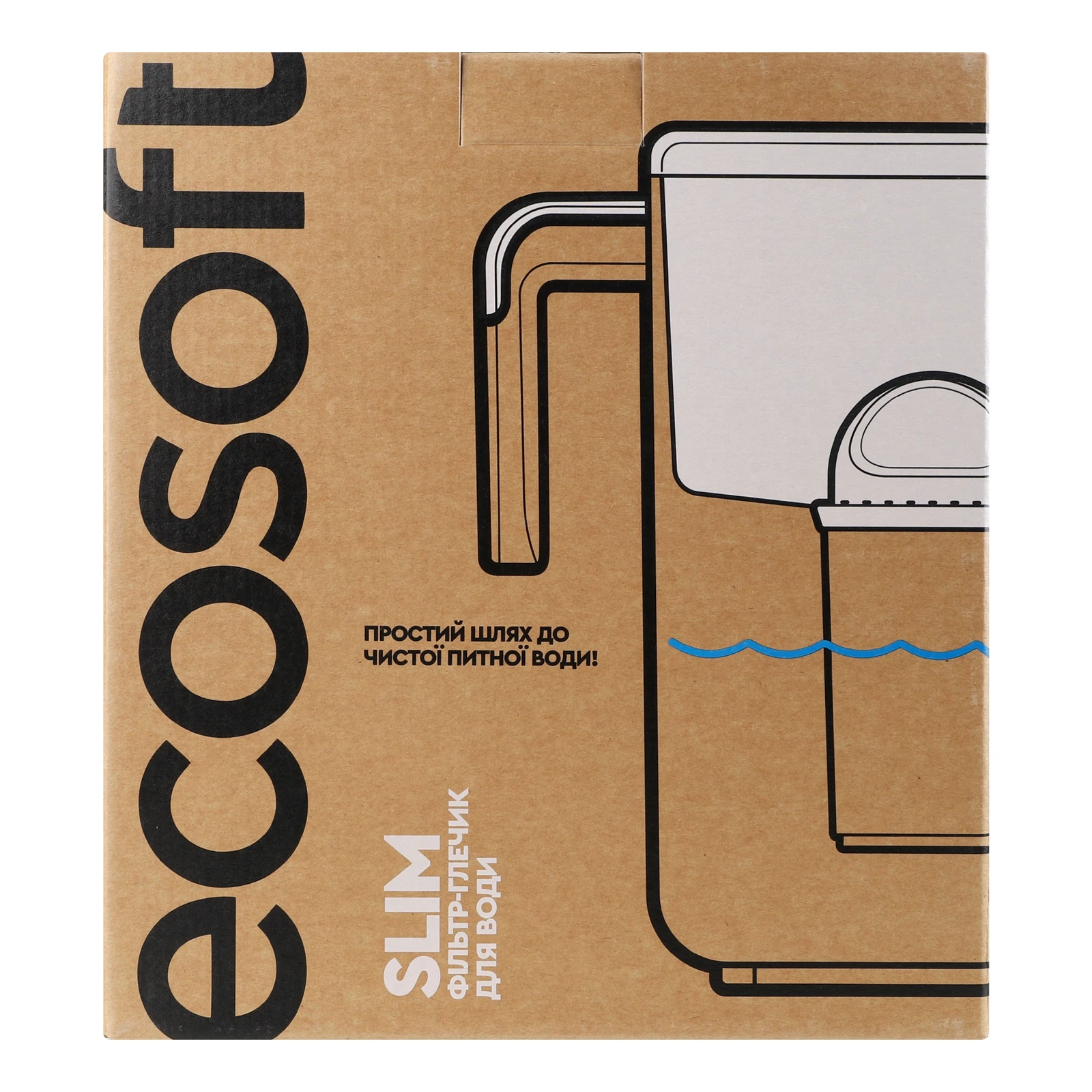 Фільтр-глечик Ecosoft Slim №FMVSLIMWECO для води айворі 3.5л 1шт Фото №:2