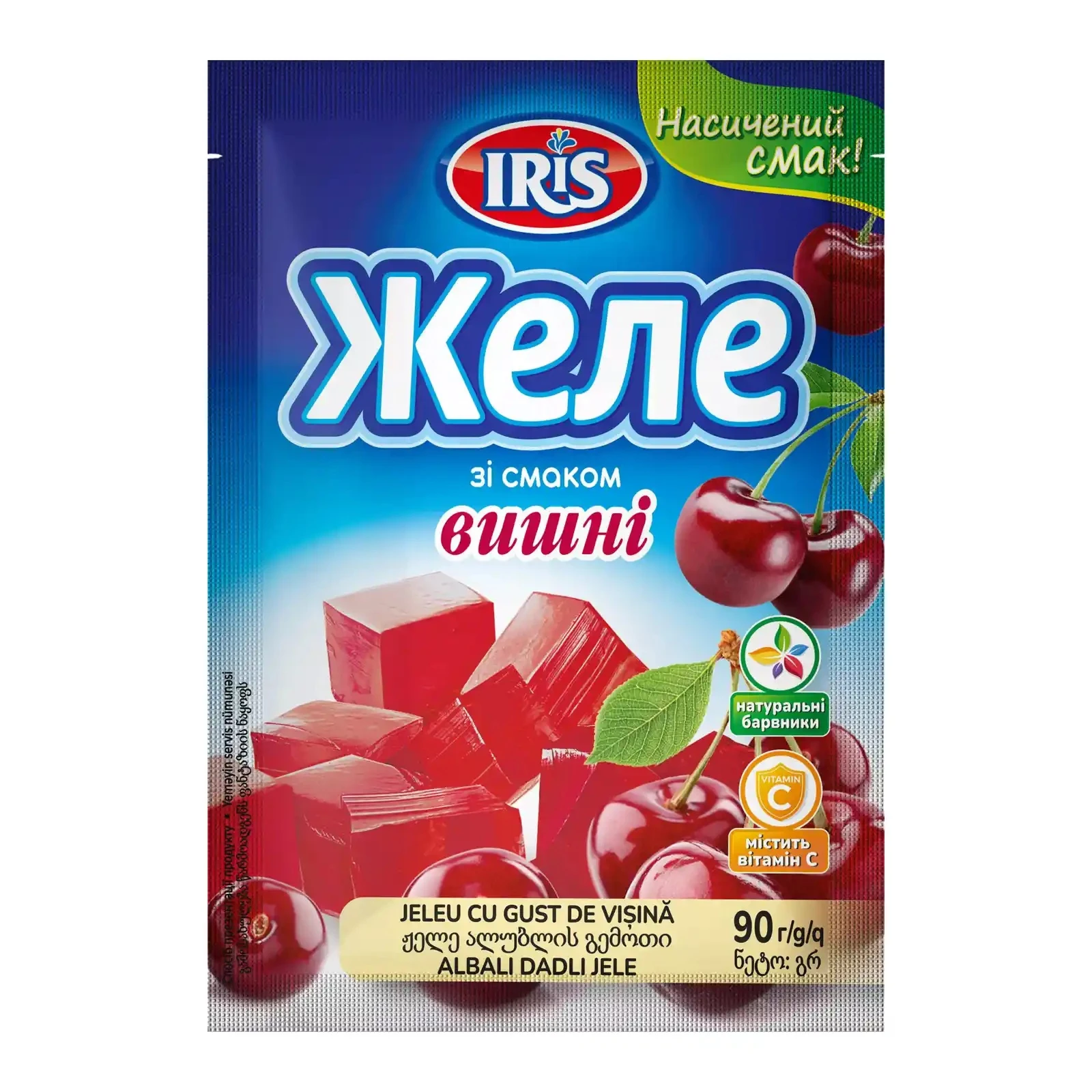 Желе Iris зі смаком вишні 90г Фото №:1
