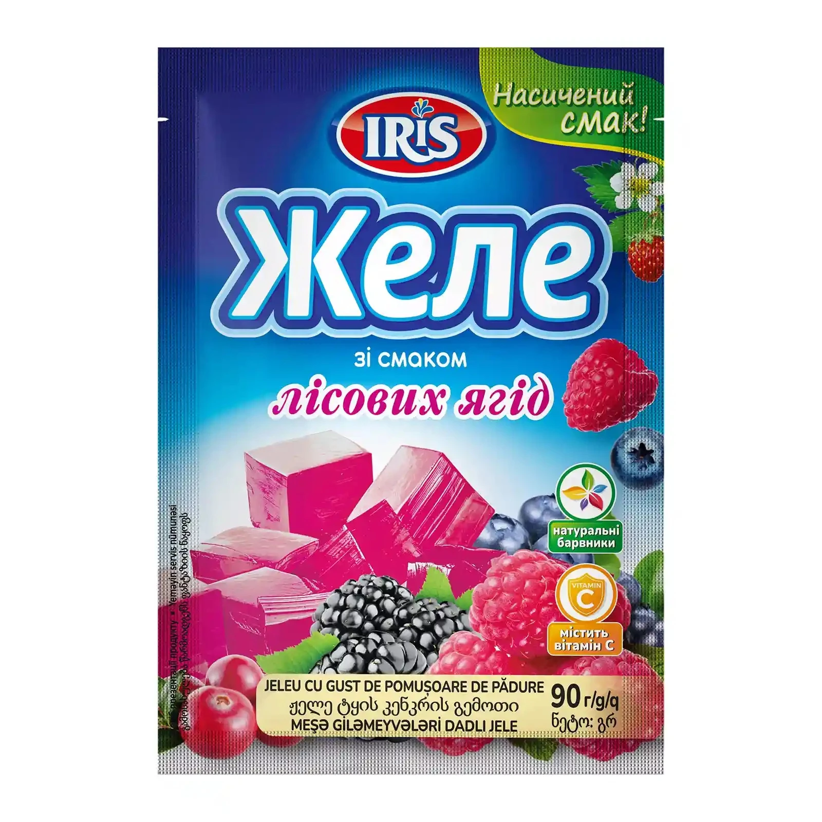 Желе Iris зі смаком лісових ягід 90г Фото №:1