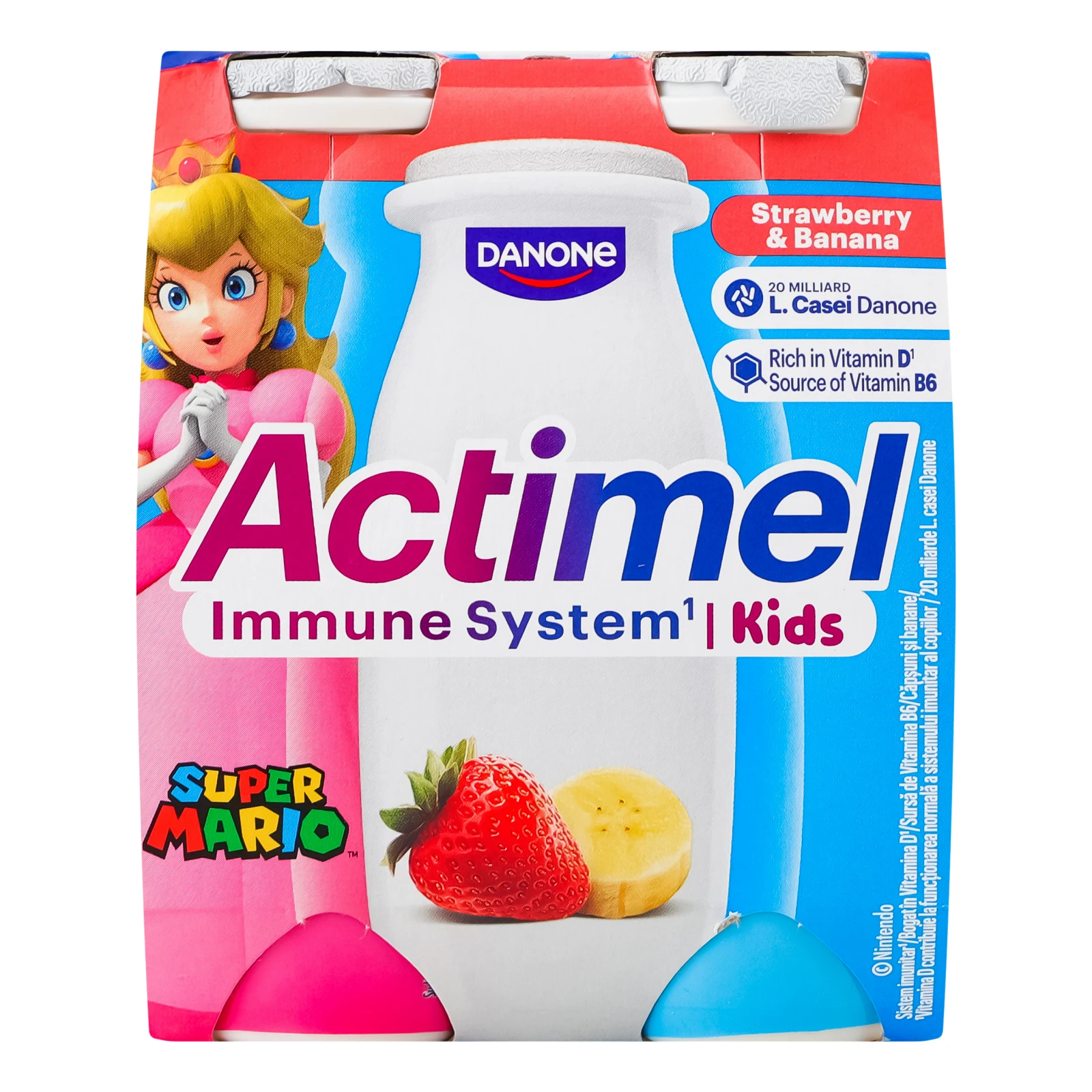 Продукт кисломолочний Actimel Полуниця банан 1.4% 4*100г Фото навігації №:1