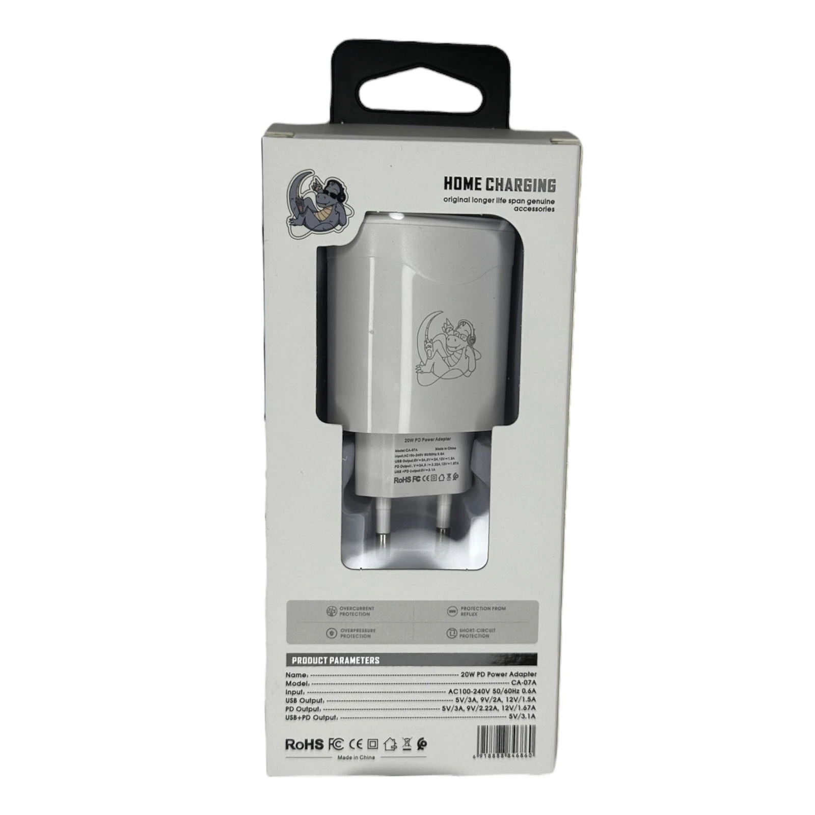 Блок зарядного пристрою PD20W 5V/3.1A USB+PD Фото №:1