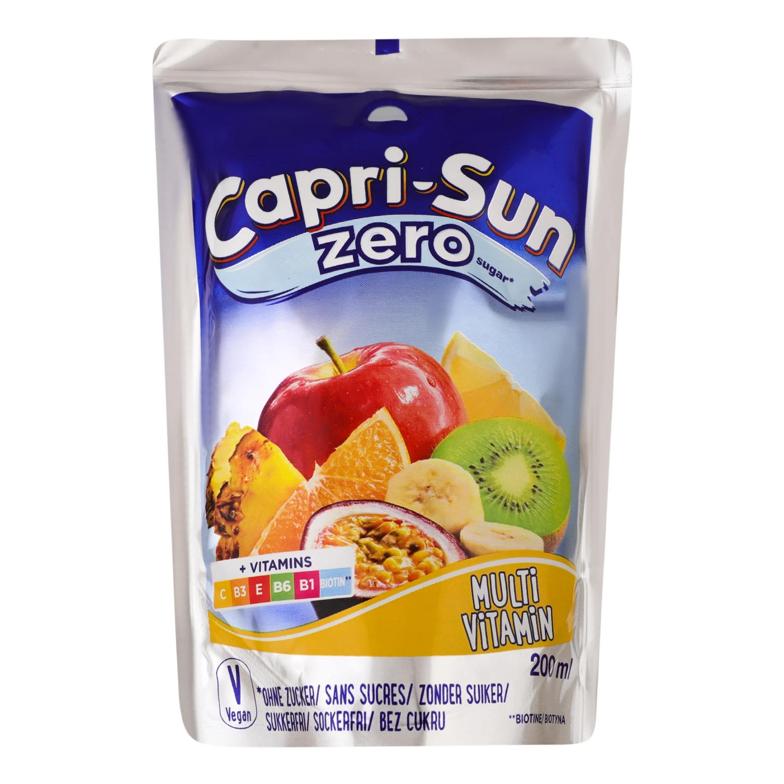 Напій Capri-Sun Zero фруктовий з вітамінами та підсолоджувачем Multi vitamin 200мл Фото №:1