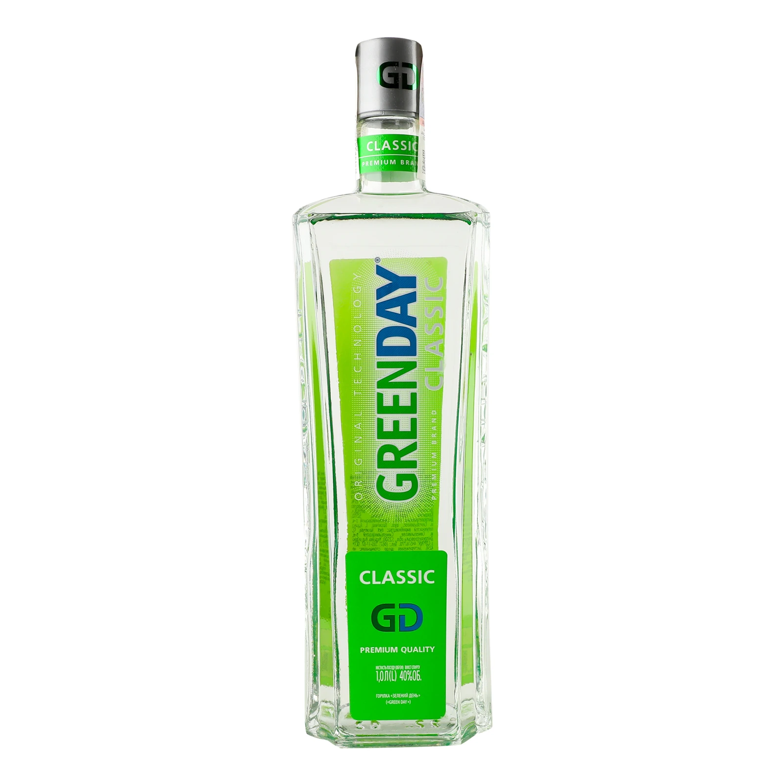 Горілка Green Day Classic 40% 1л Фото №:1