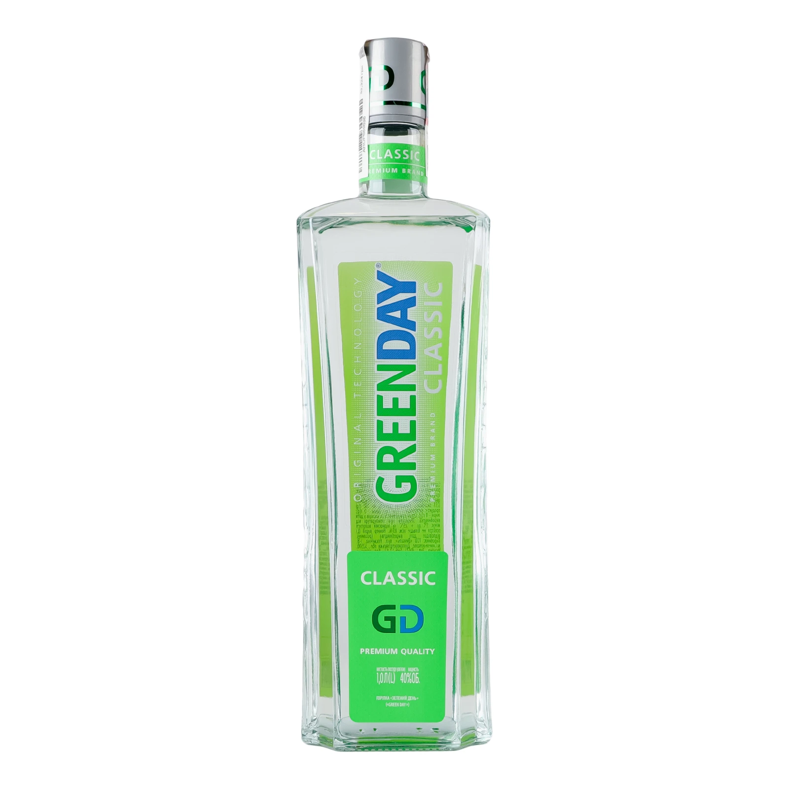 Горілка Green Day Classic 40% 1л Фото №:1