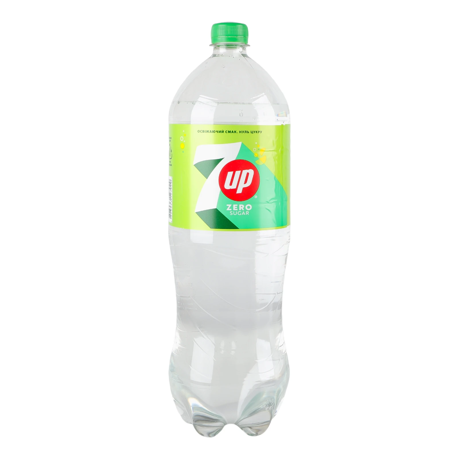 Напій 7UP Zero sugar сильногазований безкалорійний на ароматизаторах 1.75л Фото №:1