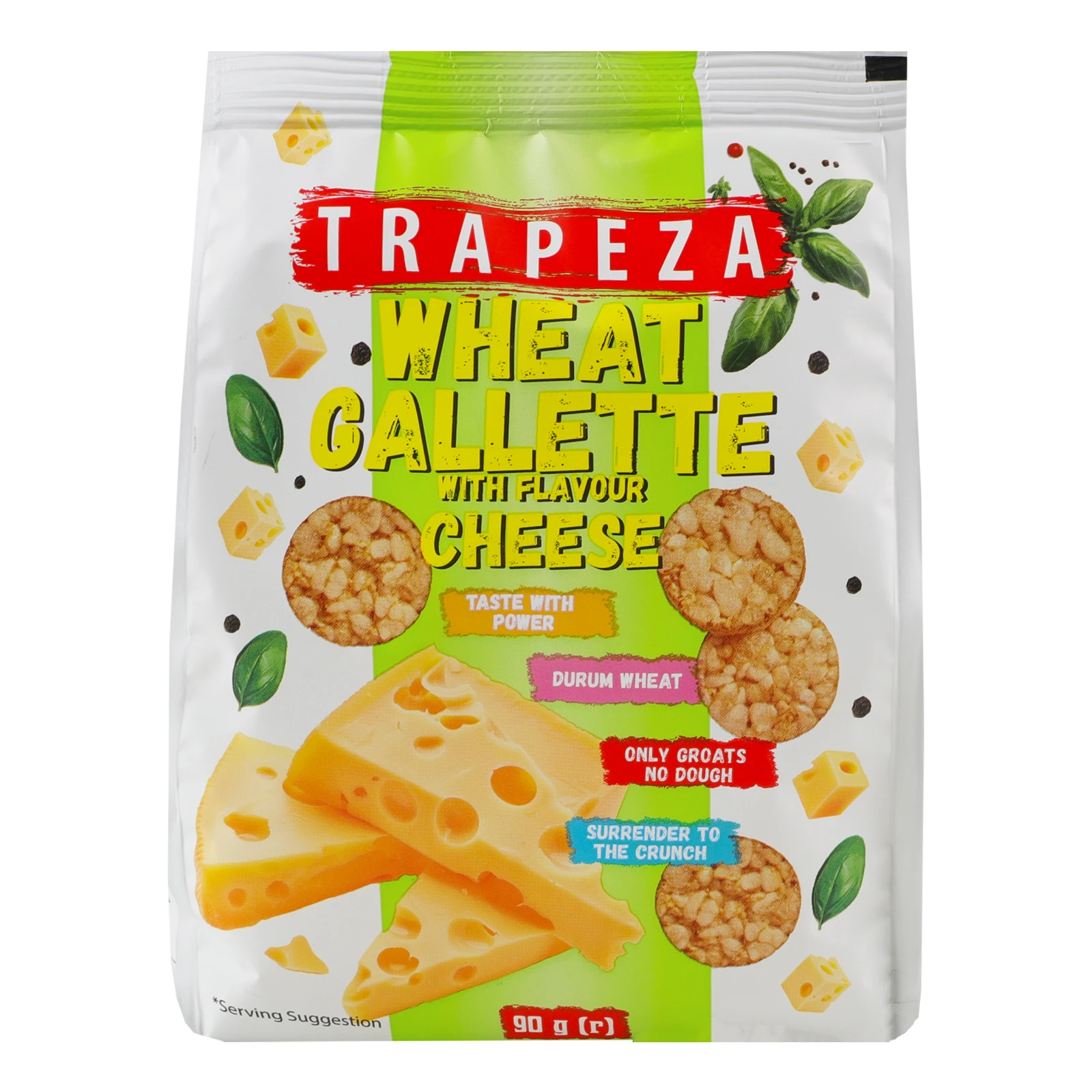 Хлібці Trapeza пшеничні зі смаком Сир 90г Фото №:2