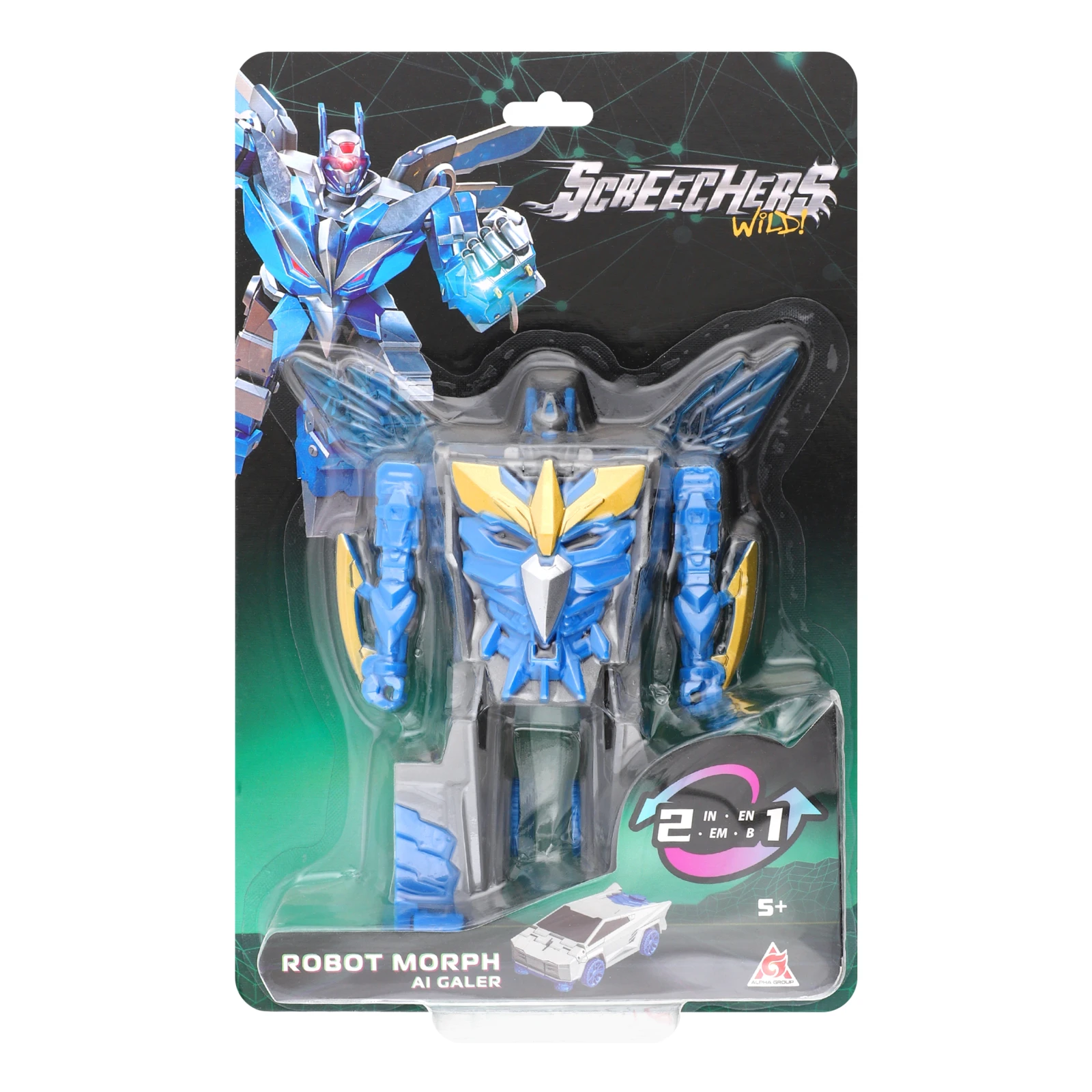 Робот-трансформер Screechers Wild Robot Morph Al Galer для дітей від 5-ти років EU686151 Фото №:1