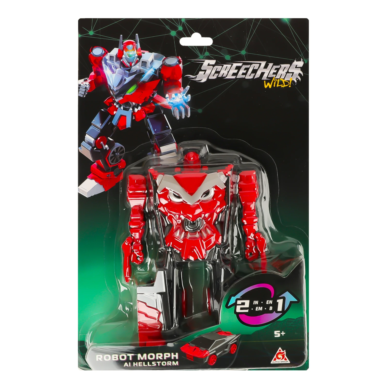 Робот-трансформер Screechers Wild Robot Morph Al Hellstorm для дітей від 5-ти років EU686152 Фото навігації №:1