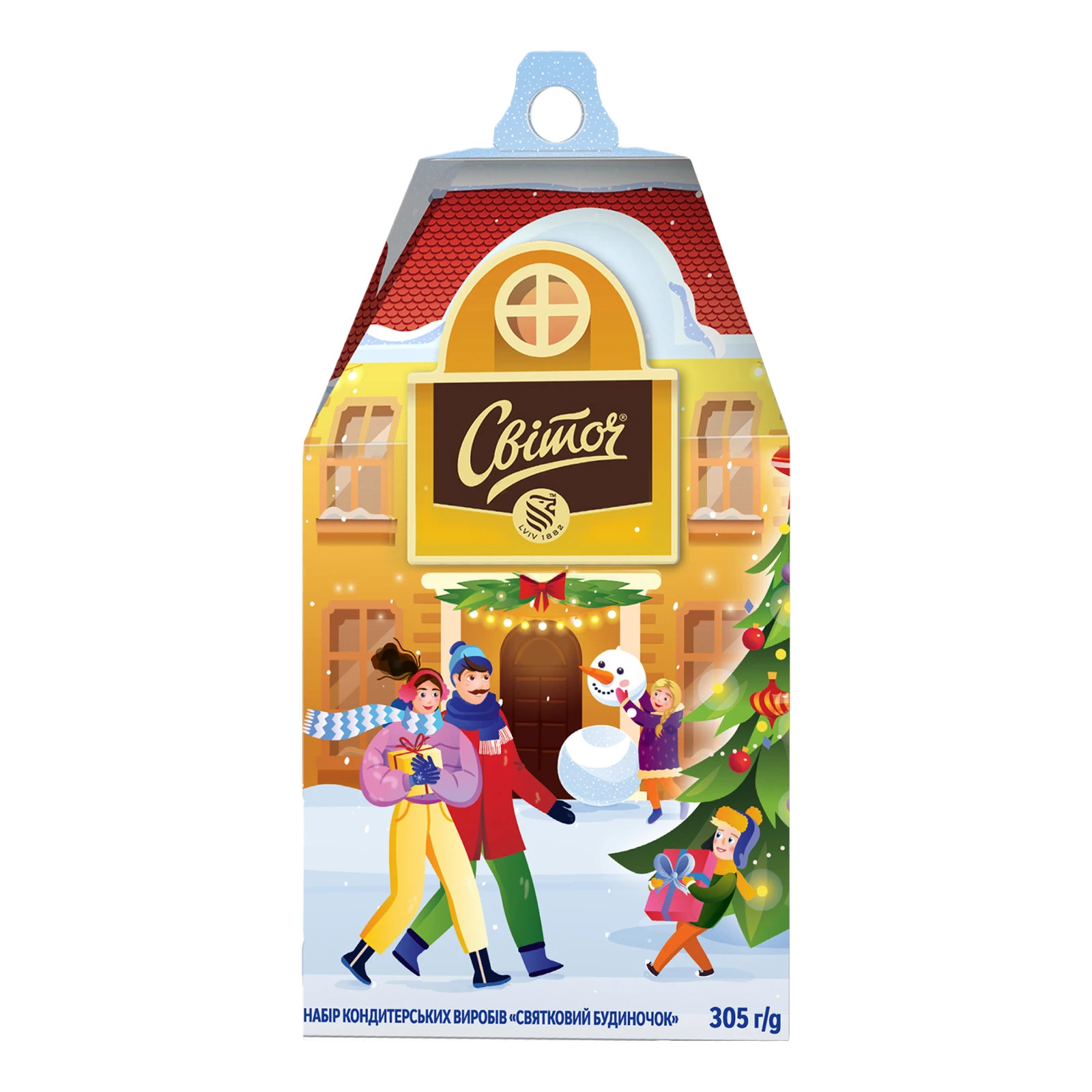 Набір кондитерських виробів Світоч Святковий будиночок 305г Фото №:2