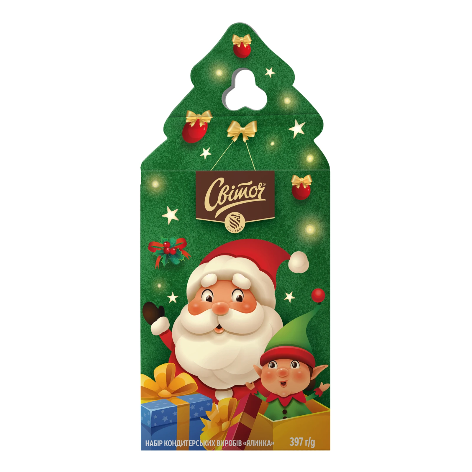 Набір кондитерських виробів Світоч Ялинка 397г Фото №:2