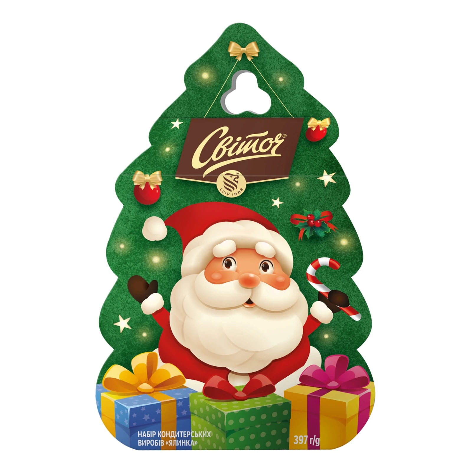 Набір кондитерських виробів Світоч Ялинка 397г Фото №:1