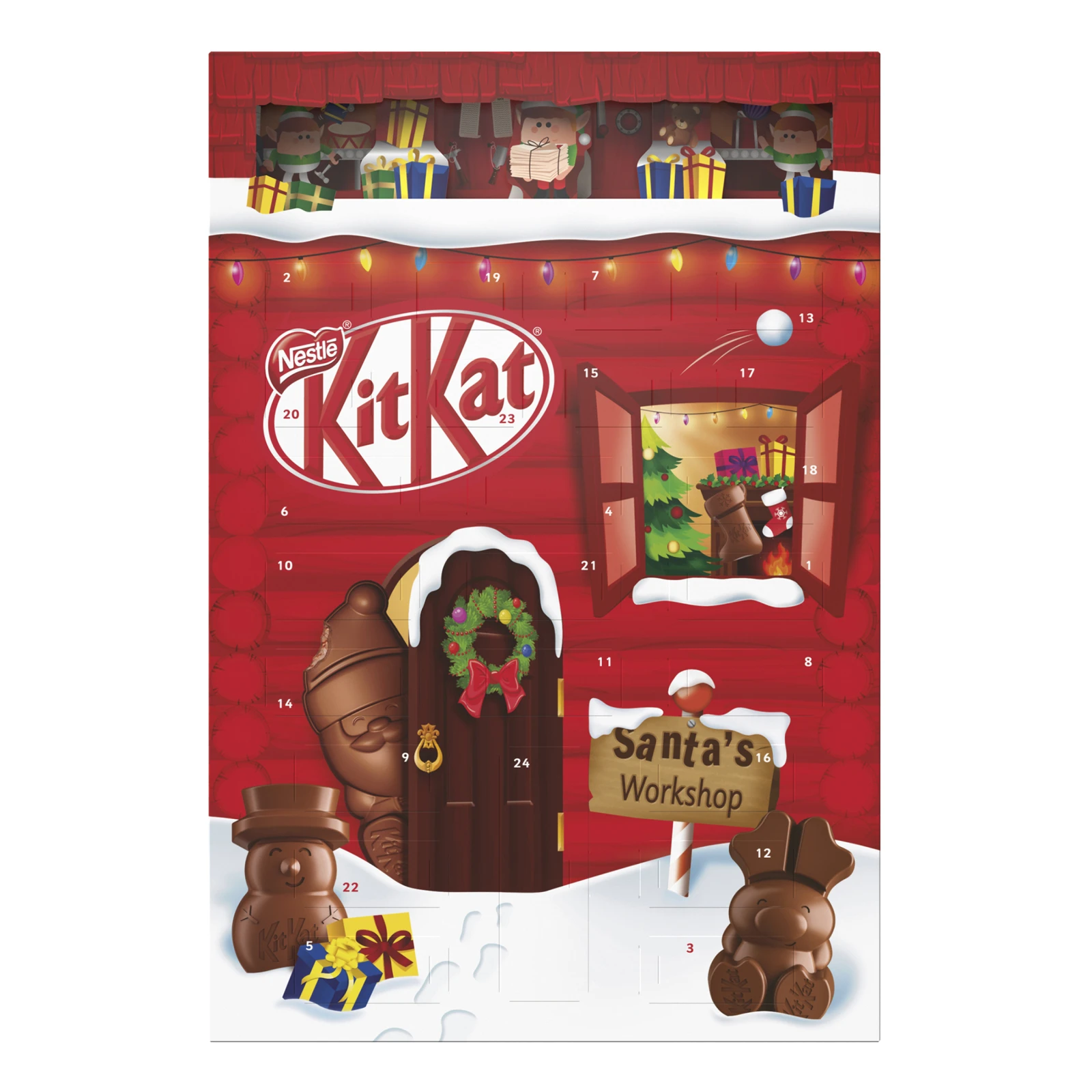 Набір кондитерських виробів Kit Kat Різдвяний календар 208г Фото №:1