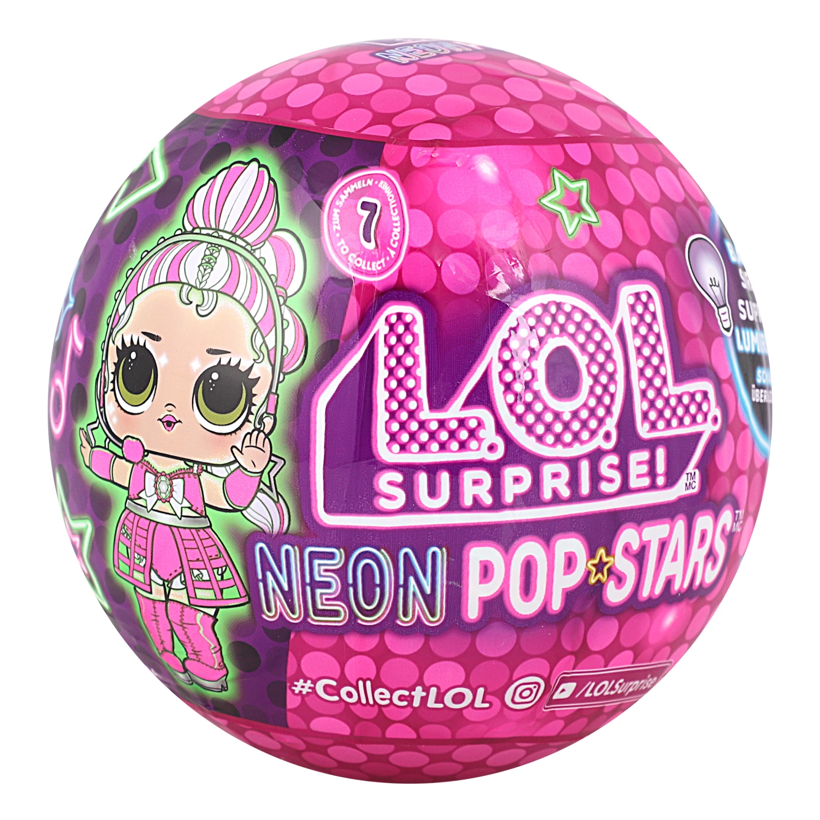 Набір ігровий L.O.L. Surprise! Neon Pop Зірочки з лялькою для дітей від 3-х років в асортименті 120674 Фото №:1