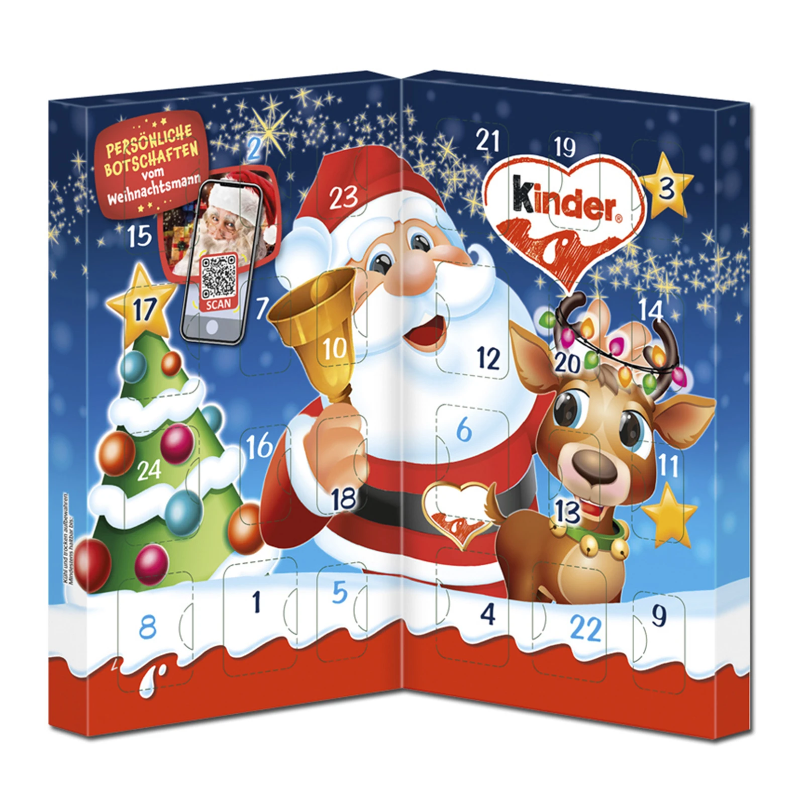 Шоколад Kinder 113г Mix Tisch Адвент календар Фото №:1