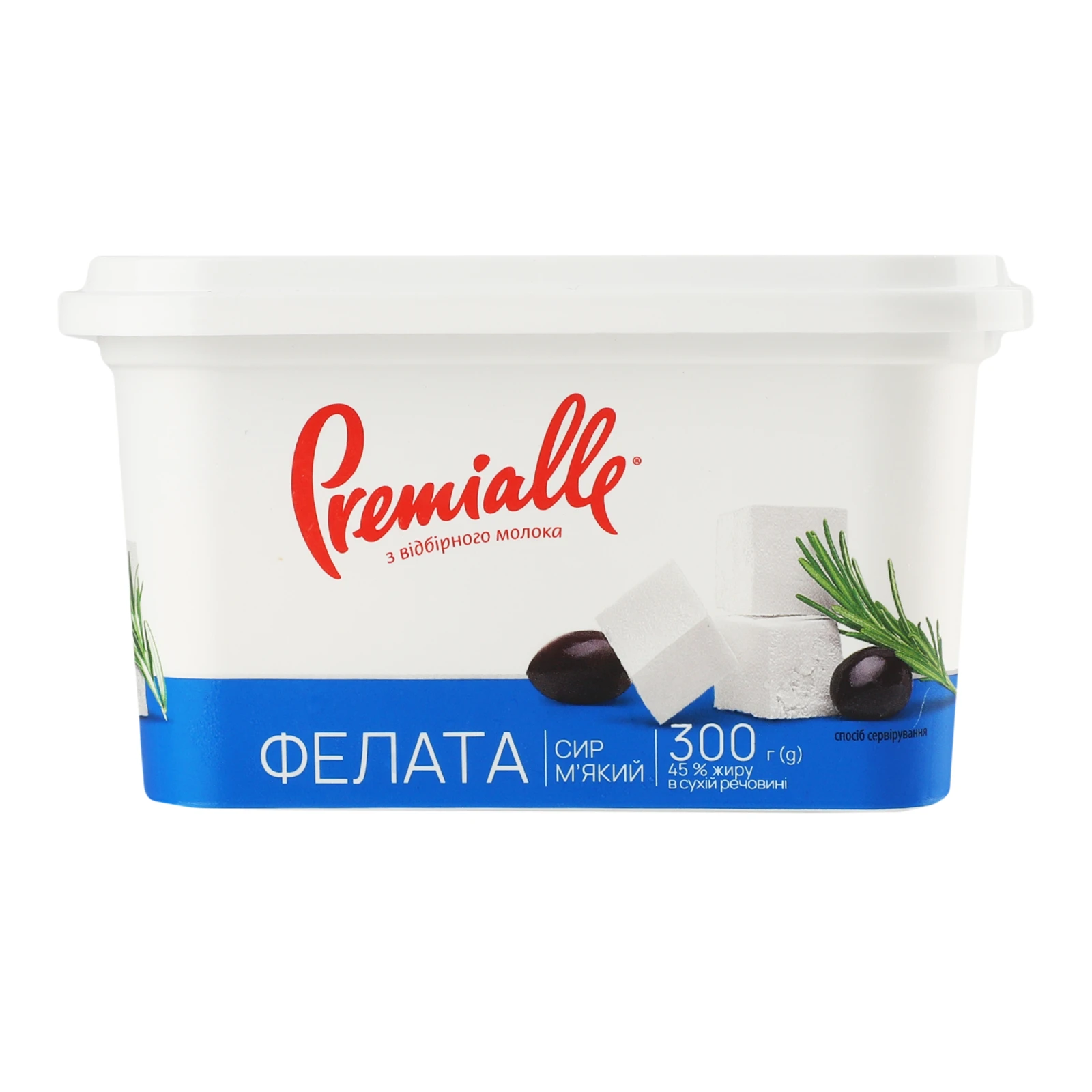 Сир Premialle Фелата м'який 45% 300г Фото №:1