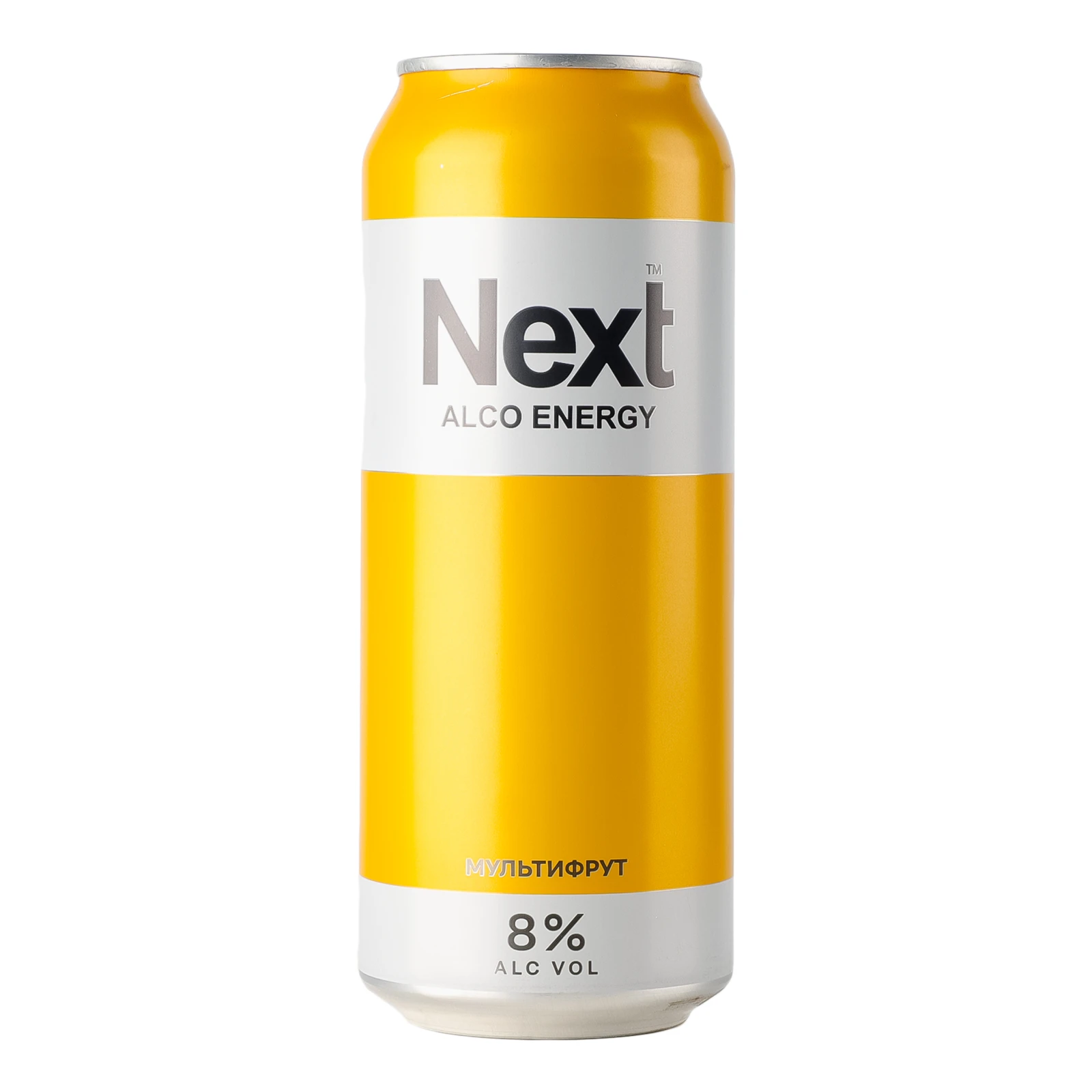 Напій слабоалкогольний Next енергетичний сильногазований Мультифрут 8% 0.5л Фото №:1