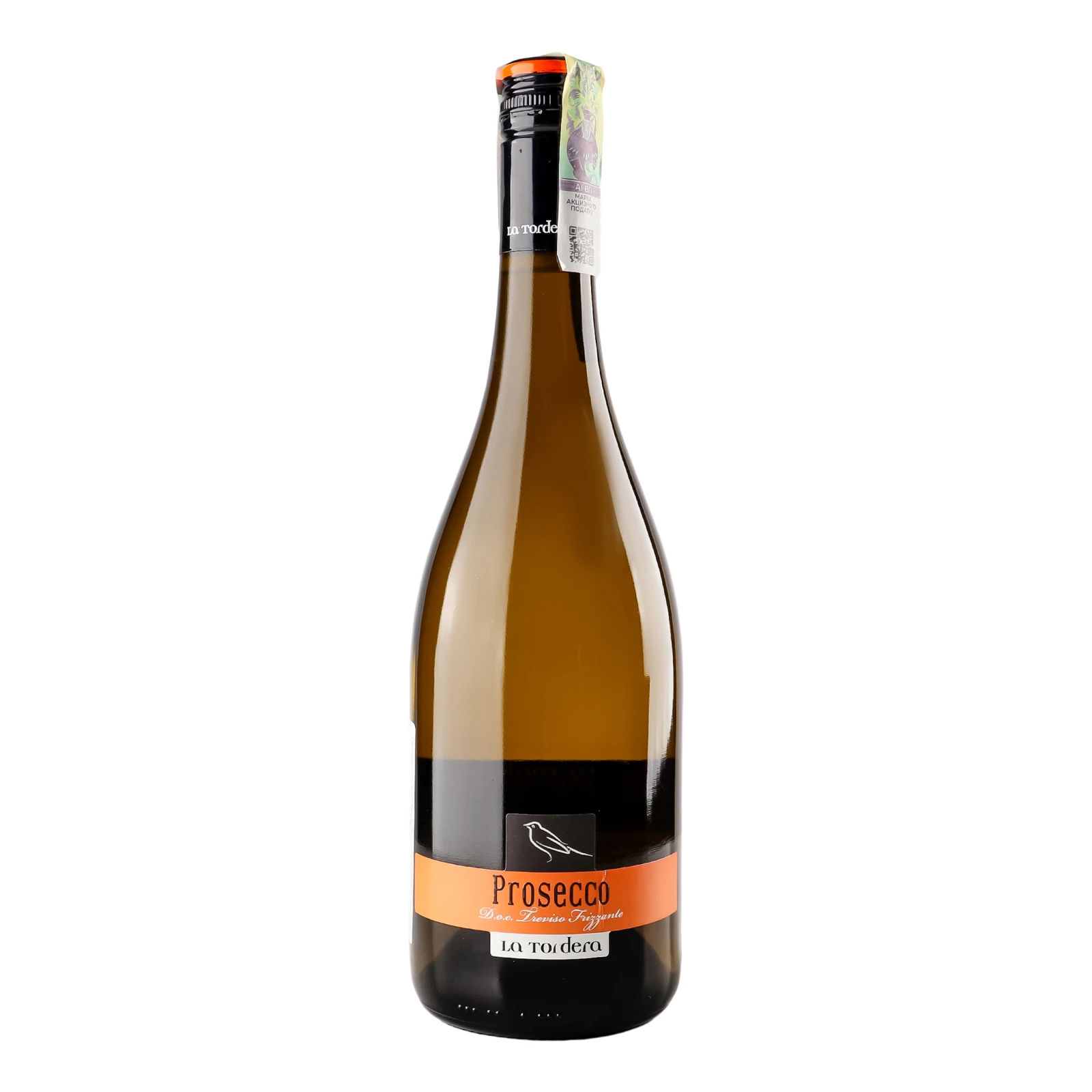 Вино ігристе La Tordera Prosecco біле брют 10.5% 0.75л Фото №:1